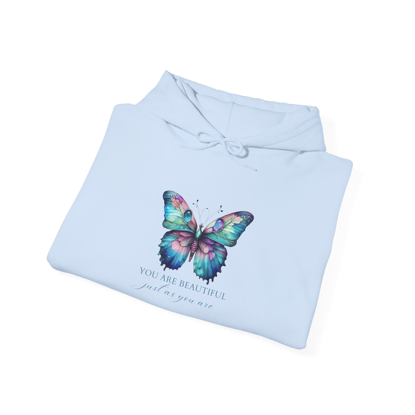 You Are  Beautiful Motivational Hoodie, Unisex Sweatshirt, Casual Comfort Wear, Gift for Teens, Inspirational Clothing, Everyday Hoodie