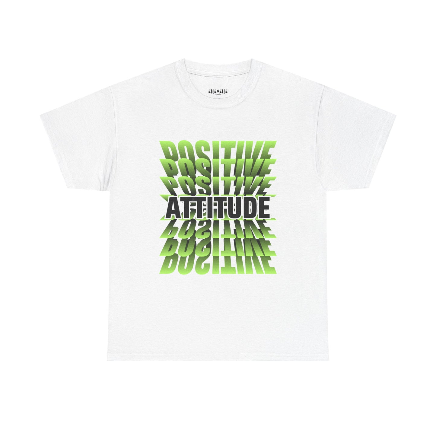 Positive Attitude Empowering Unisex Heavy Cotton Tee, Self-Love T-Shirt, Affirmation Apparel, Gift for Friends, Motivational Clothing