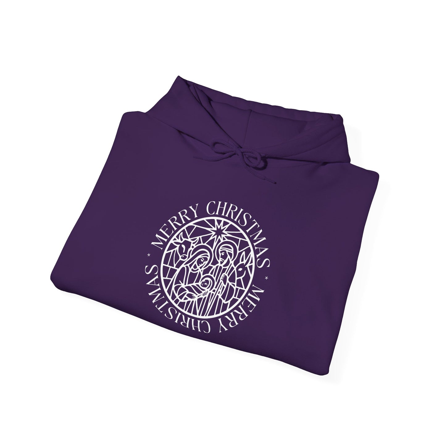 Nativity Unisex Hoodie - Merry Christmas Design