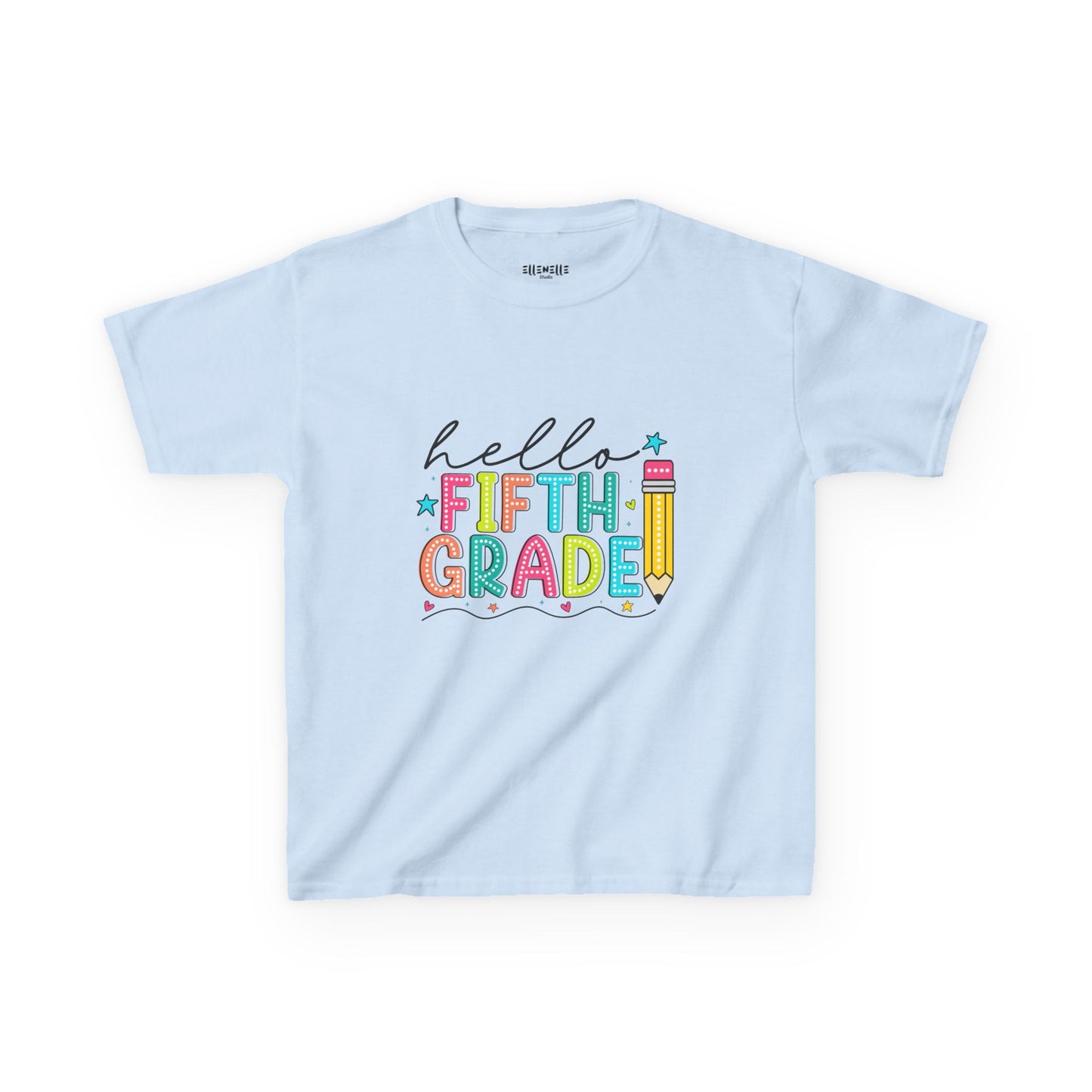 Hello Fifth Grade T‑Shirt — Bright Back-to-School Tee