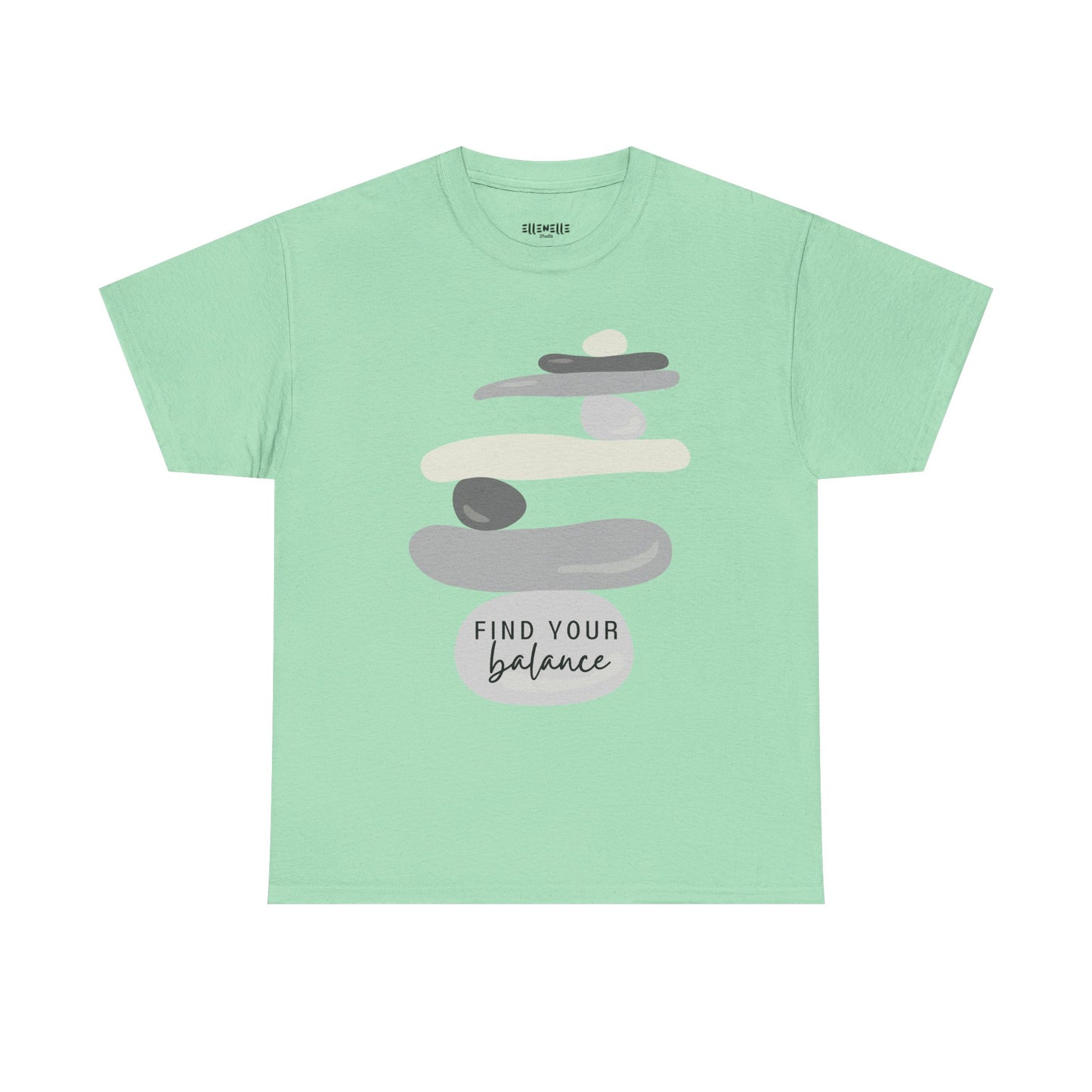 Find Your Balance Empowering Unisex Heavy Cotton Tee, Self-Love T-Shirt, Affirmation Apparel, Gift for Friends, Motivational Clothing