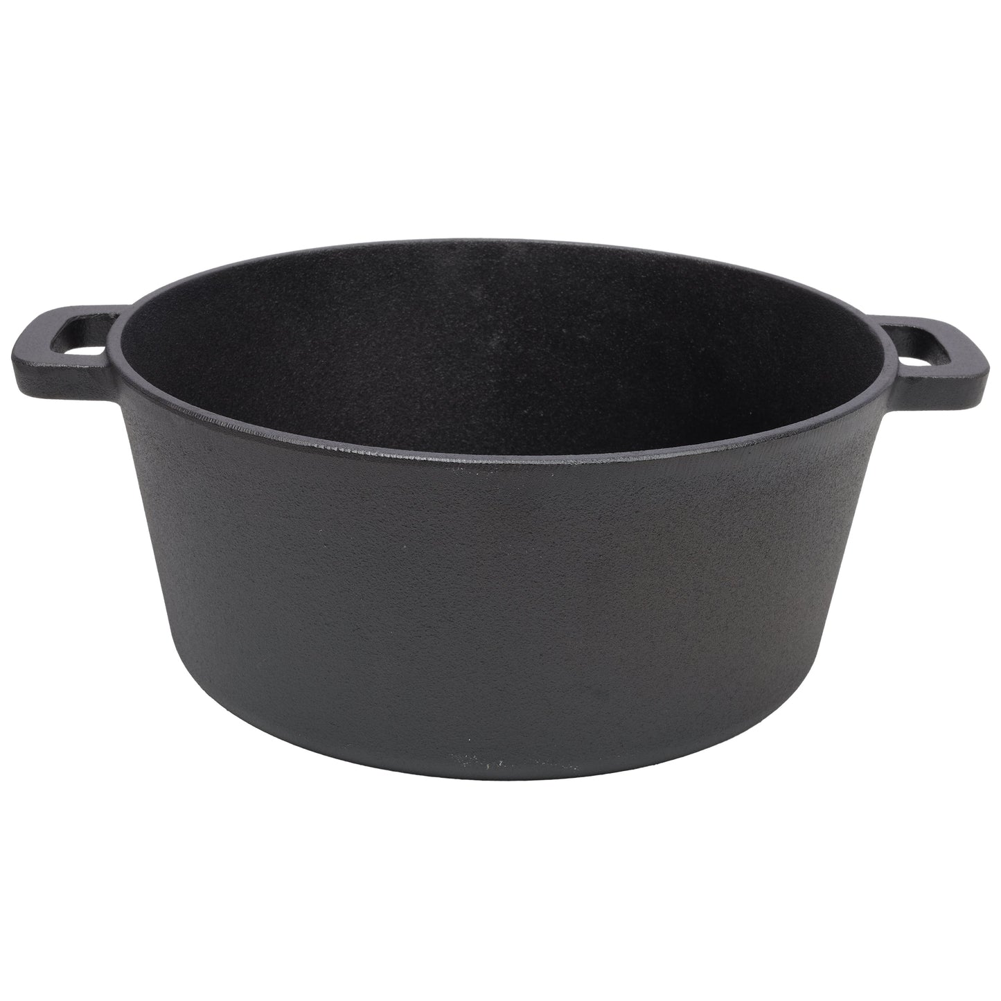 3 in 1 Pre-Seasoned Cast Iron Dutch Oven, Outdoor Camping Deep Pot, 5 Quart. Cover As A Skillet with Ribbed Bottom Design. With 1PC Iron Pot Rack, 1PC Lid Lifter.