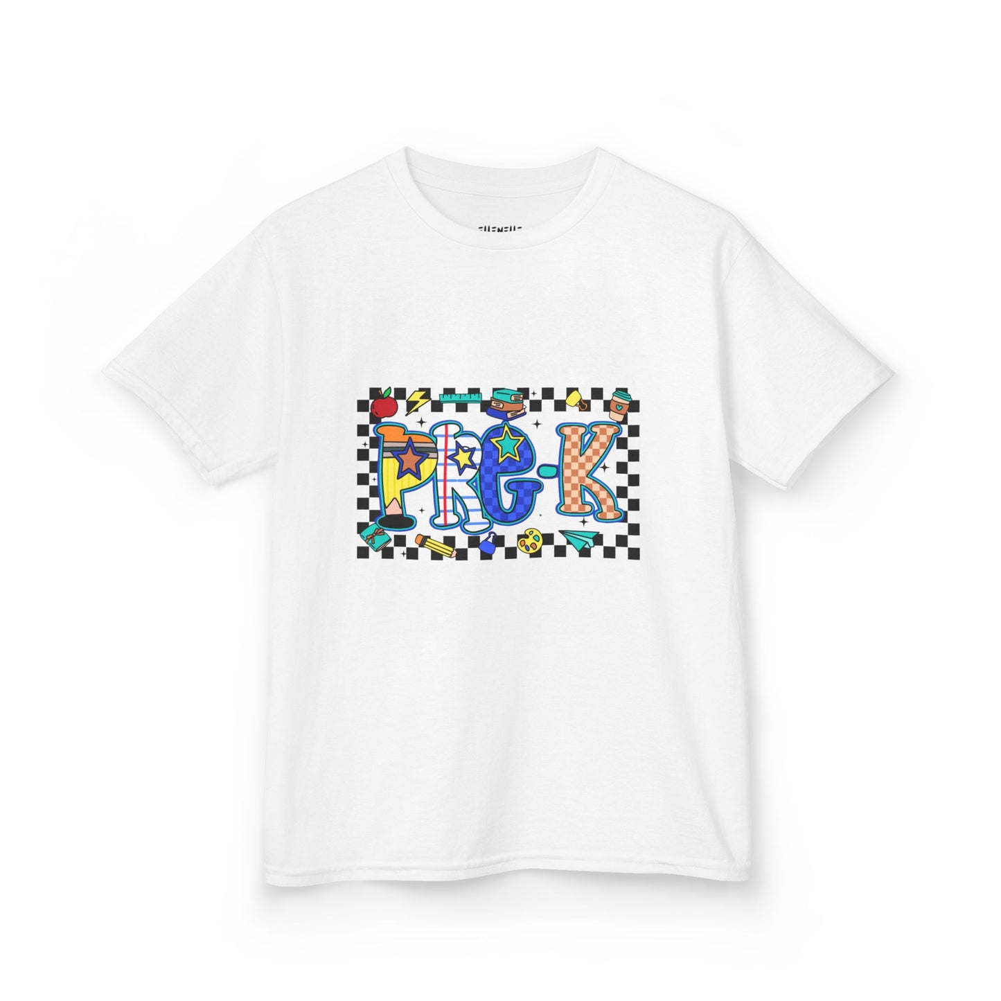 Pre-K T‑Shirt — Checkerboard Back-to-School Tee
