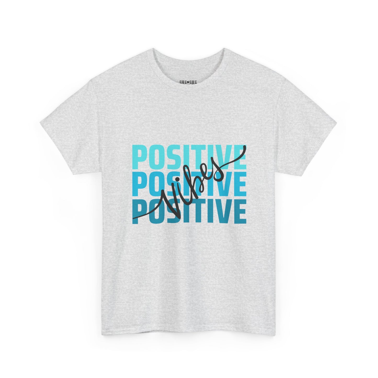 Positive Vibes Empowering Unisex Heavy Cotton Tee, Self-Love T-Shirt, Affirmation Apparel, Gift for Friends, Motivational Clothing
