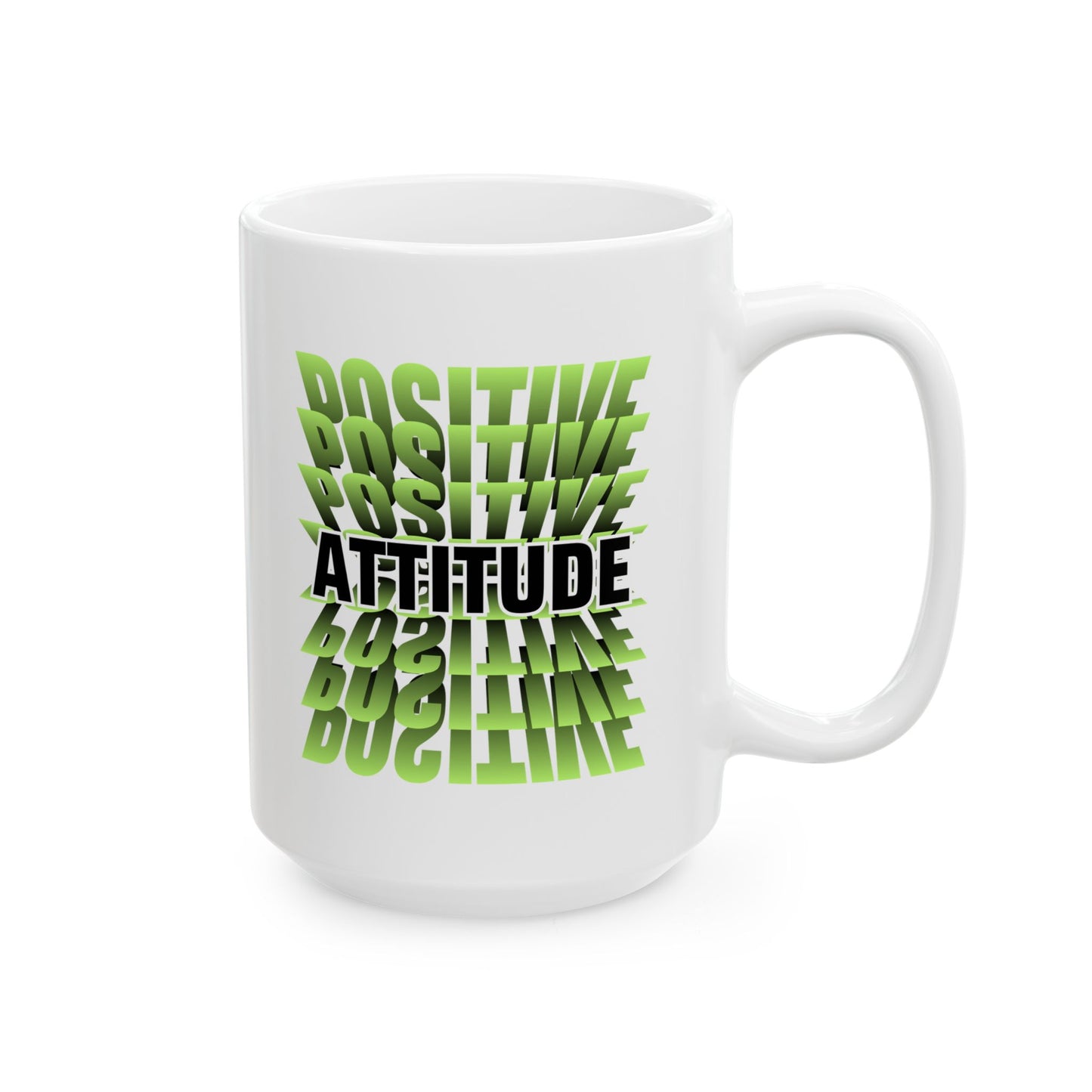 Positive Attitude Inspirational Ceramic Mug, 11oz and 15oz Coffee Cup for Motivation, Great Gift for Friends, Birthday, Self-Care, Office Decor, [...]
