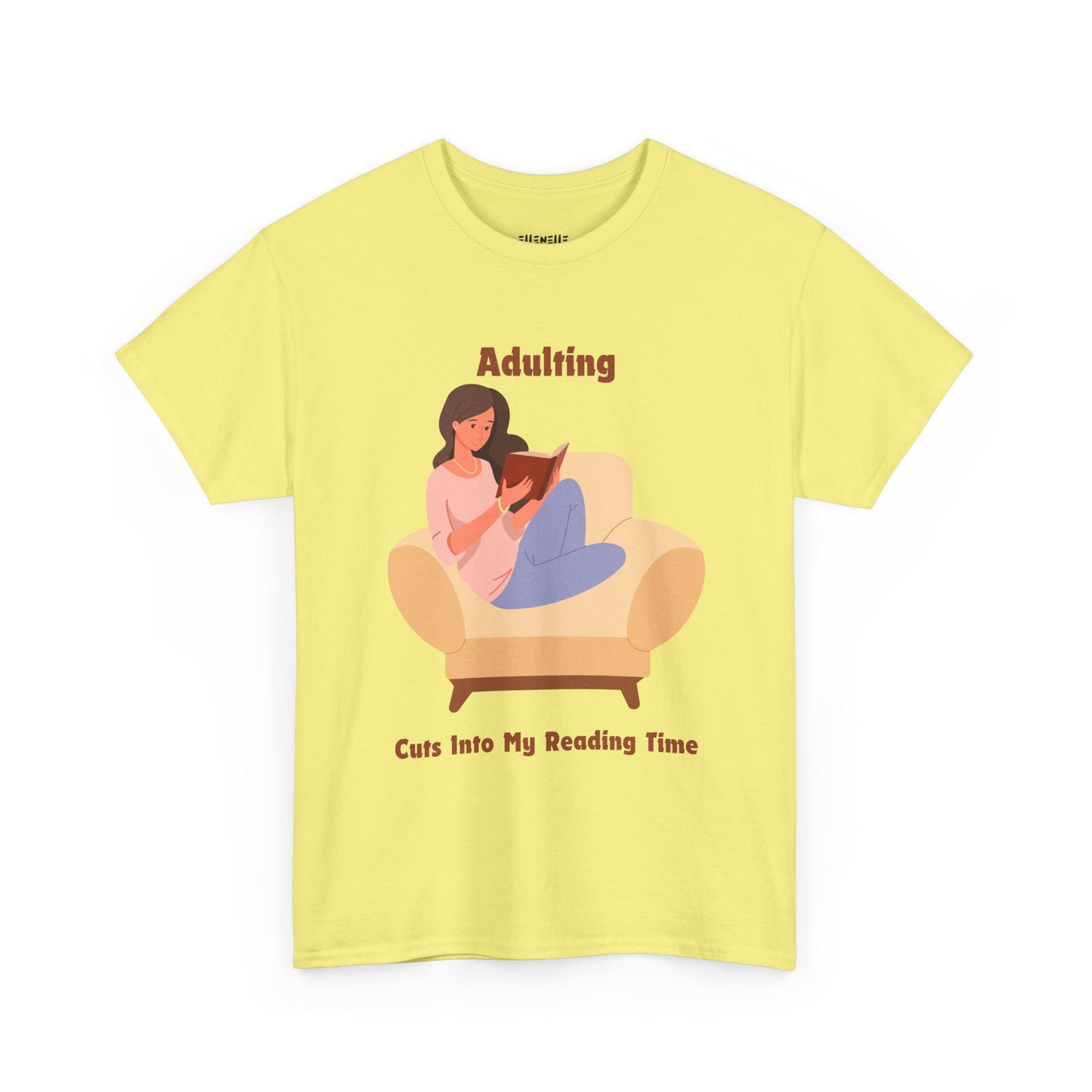 Adulting Cuts into My Reading Time T-Shirt, Unisex Tee