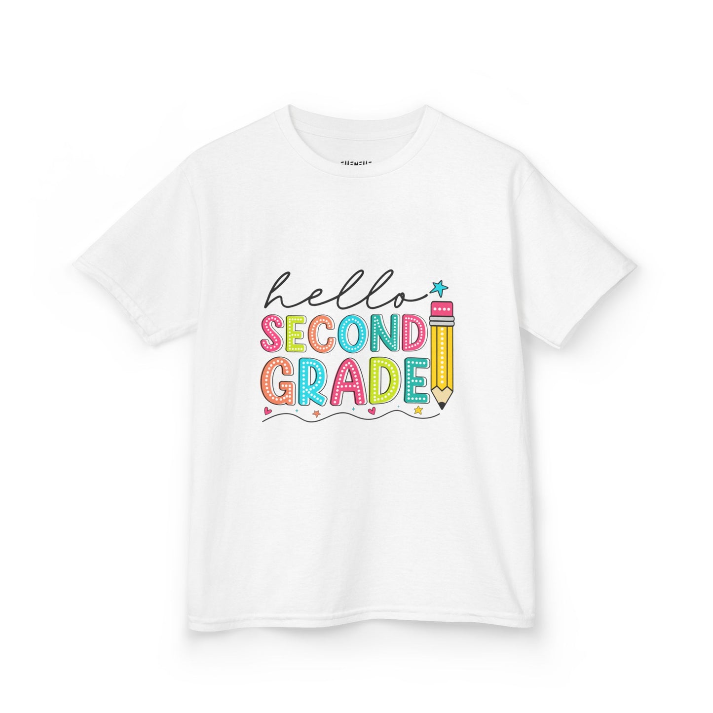 Hello Second Grade T‑Shirt — Bright Back-to-School Tee