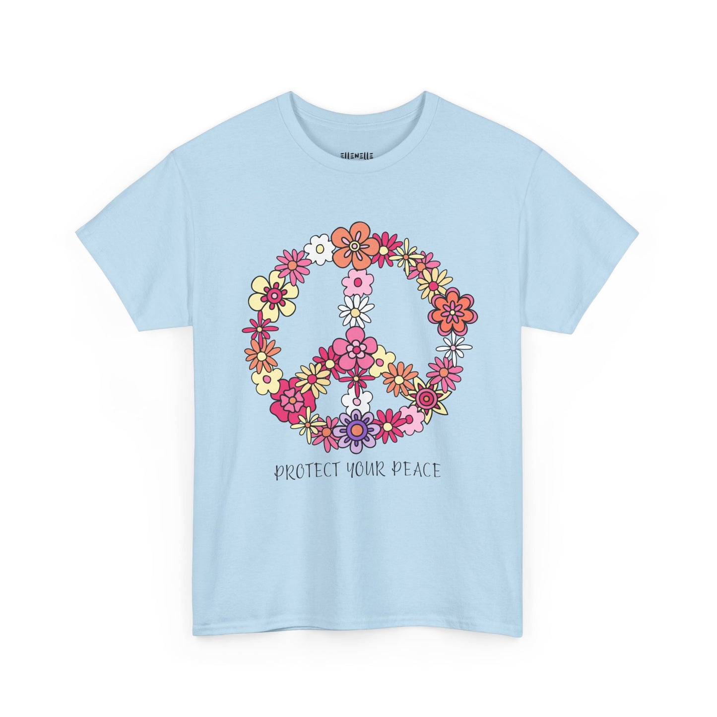 Protect Your Peace Empowering Unisex Heavy Cotton Tee, Self-Love T-Shirt, Affirmation Apparel, Gift for Friends, Motivational Clothing