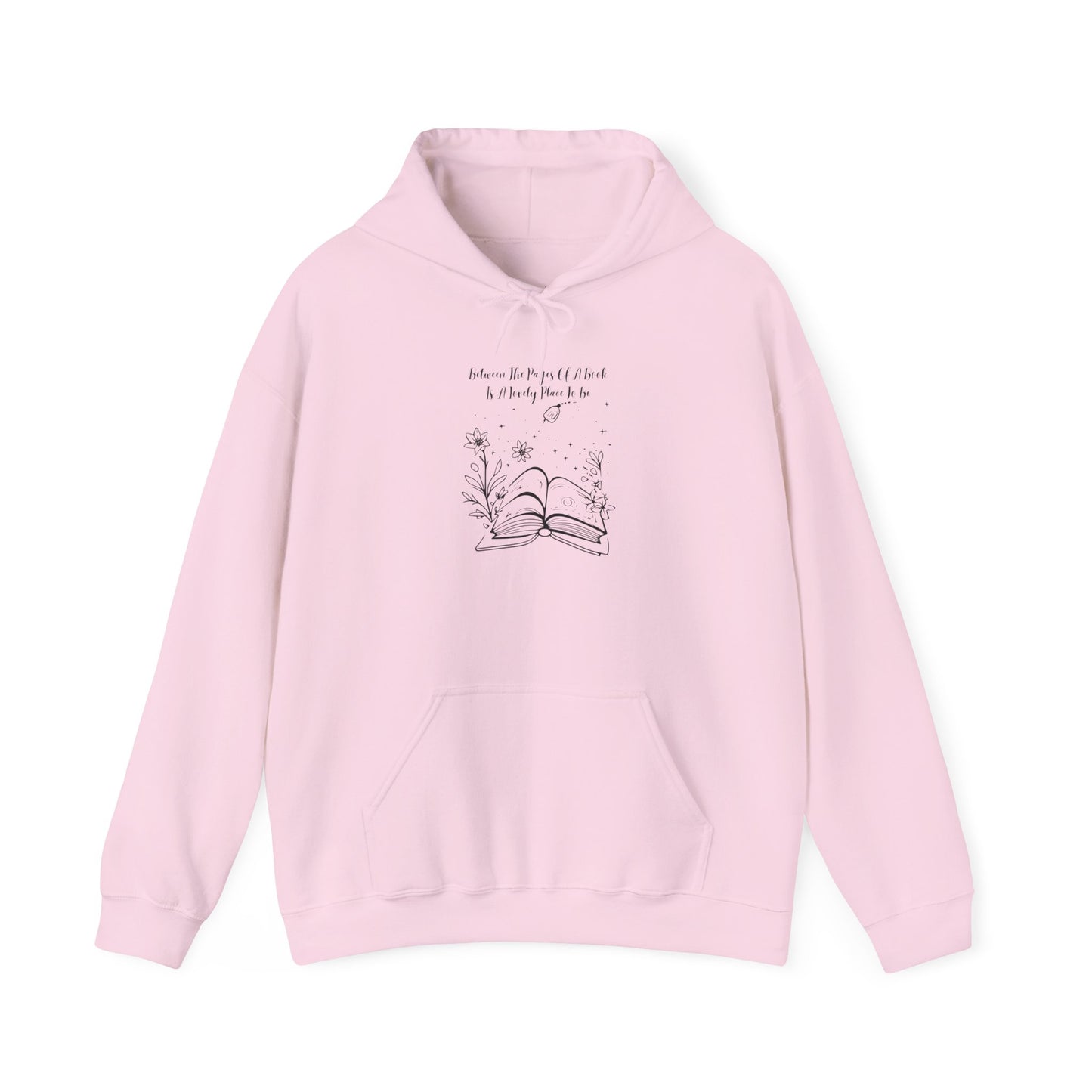 Between the Pages of a Book... Unisex Hooded Sweatshirt with Library Design, Cozy Literature Hoodie for Book Lovers, Perfect Gift for Readers, Literary [...]