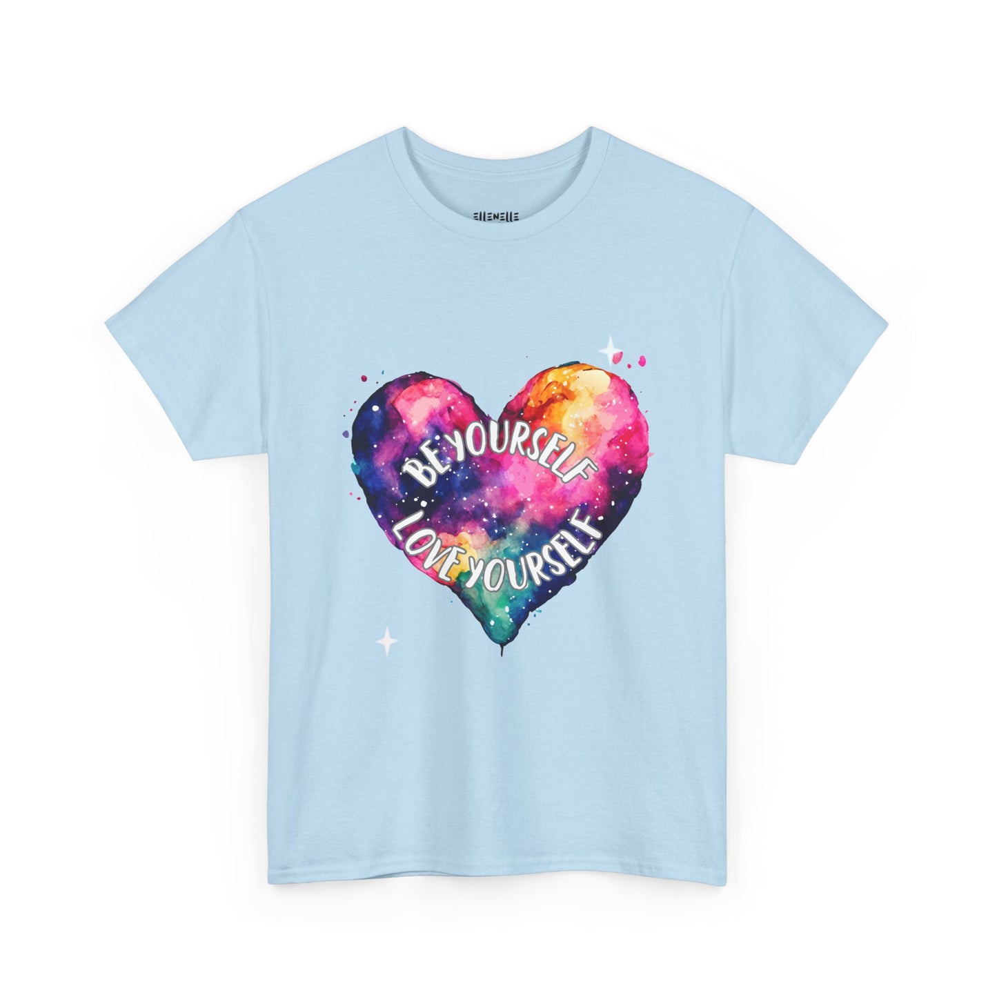 Be Yourself Love Yourself Empowering Unisex Heavy Cotton Tee, Self-Love T-Shirt, Affirmation Apparel, Gift for Friends, Motivational Clothing