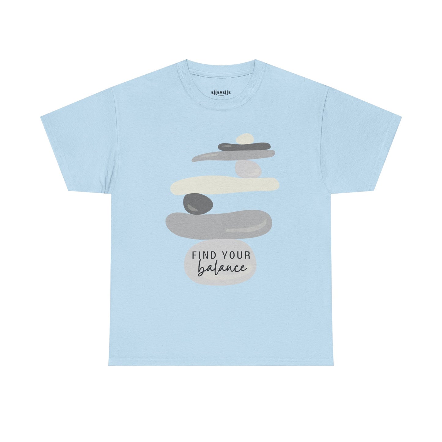 Find Your Balance Empowering Unisex Heavy Cotton Tee, Self-Love T-Shirt, Affirmation Apparel, Gift for Friends, Motivational Clothing