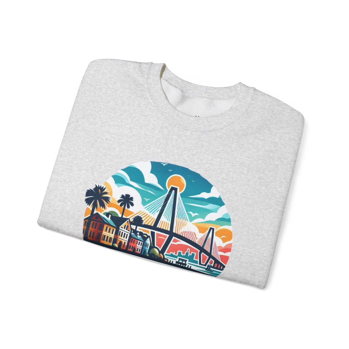 Charleston SC Sweatshirt, Cozy Crewneck, Charleston Gift, Travel Souvenir, Unisex Sweatshirt, Beach Vibes Apparel, Casual Wear