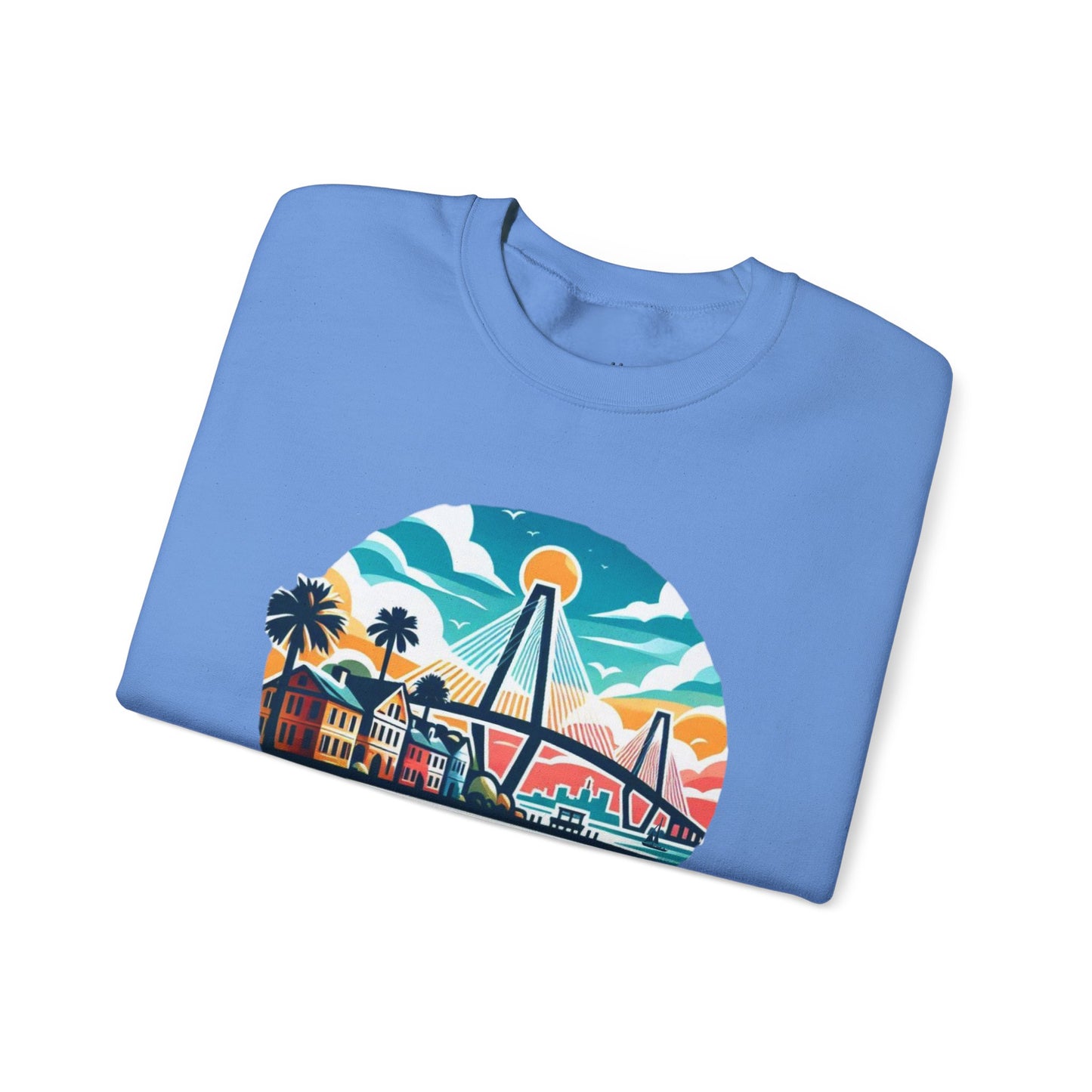 Charleston SC Sweatshirt, Cozy Crewneck, Charleston Gift, Travel Souvenir, Unisex Sweatshirt, Beach Vibes Apparel, Casual Wear