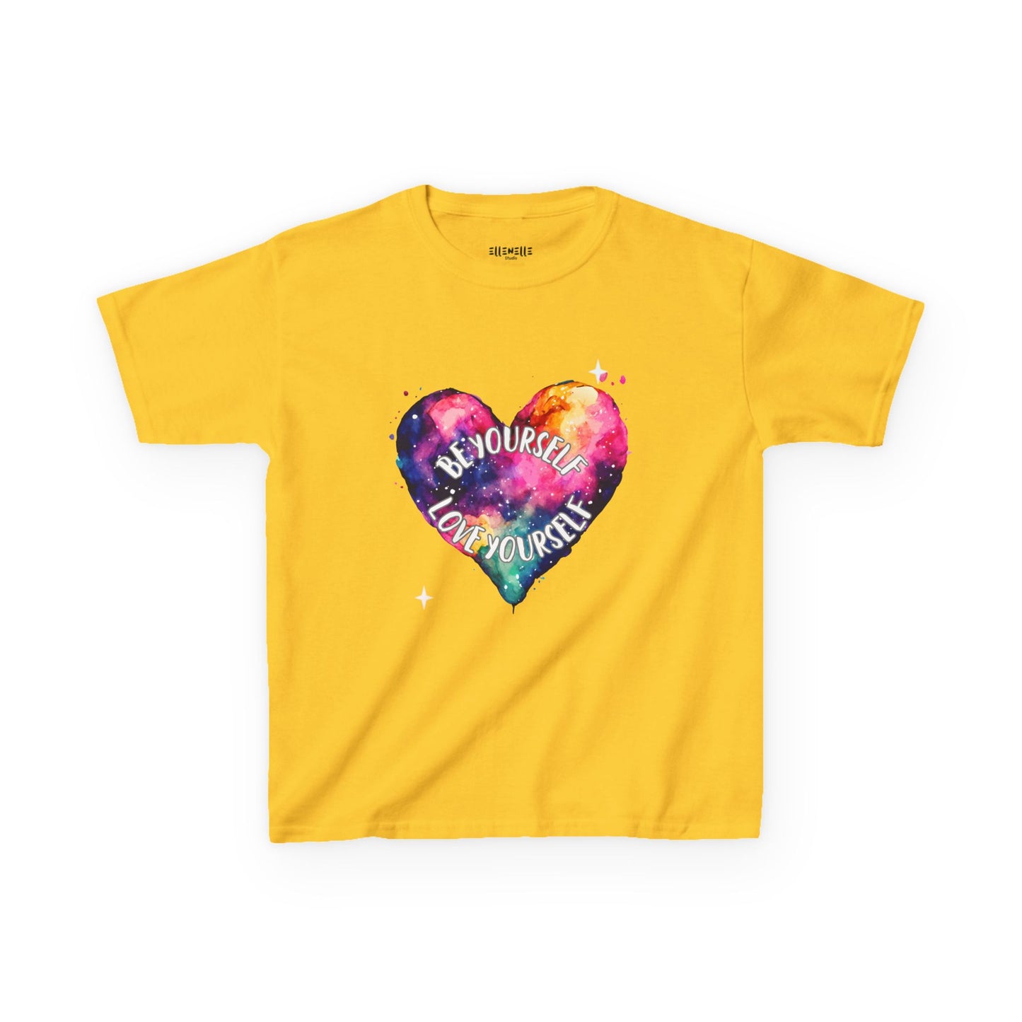 Be Yourself Love Yourself Motivational Kids T-Shirt, Positive Affirmation Shirt, Gift for Children, Encouraging Apparel