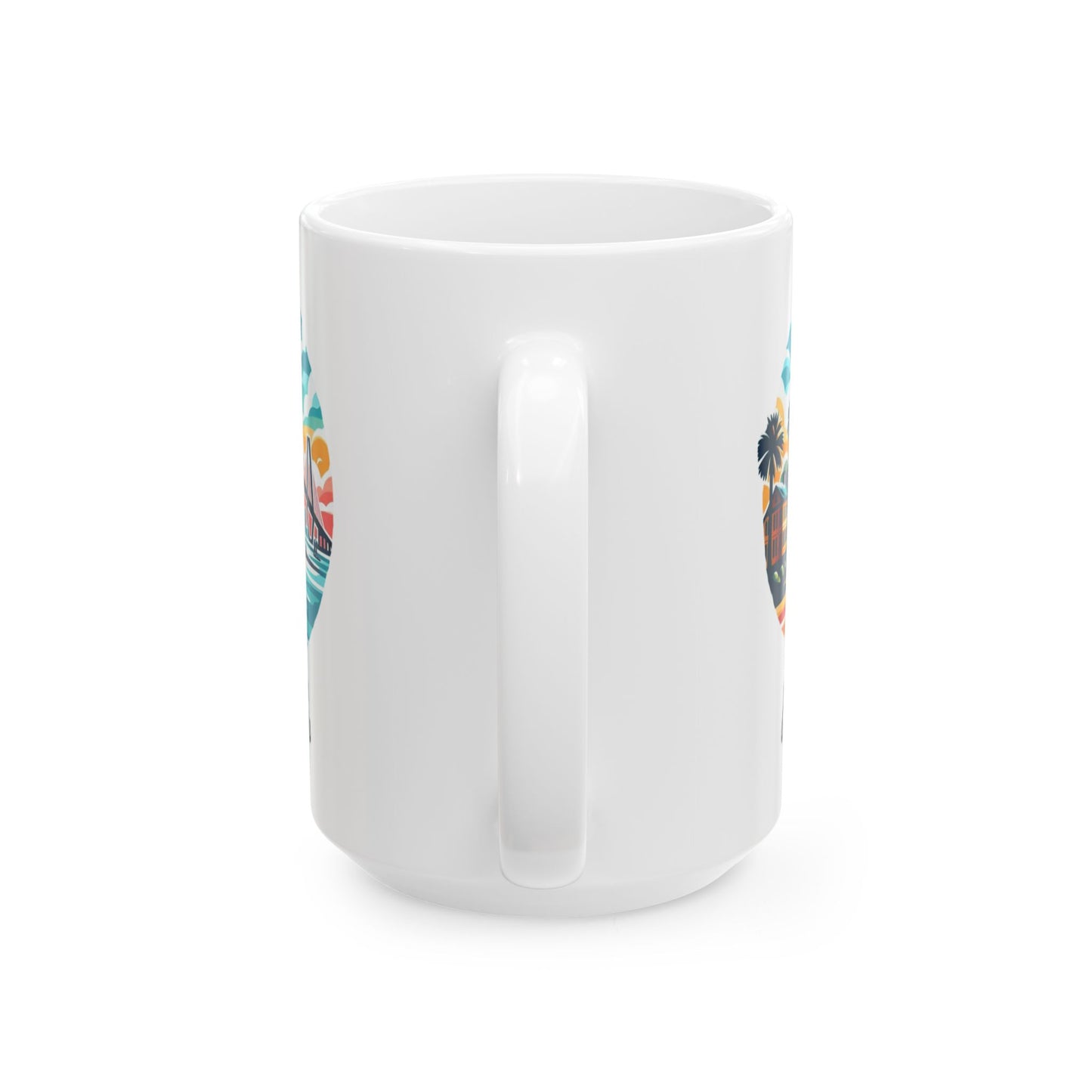 Charleston SC Ceramic Mug - Perfect for Coffee Lovers, Beach Dreamers, Gift for Summer, Vacation, Relaxation