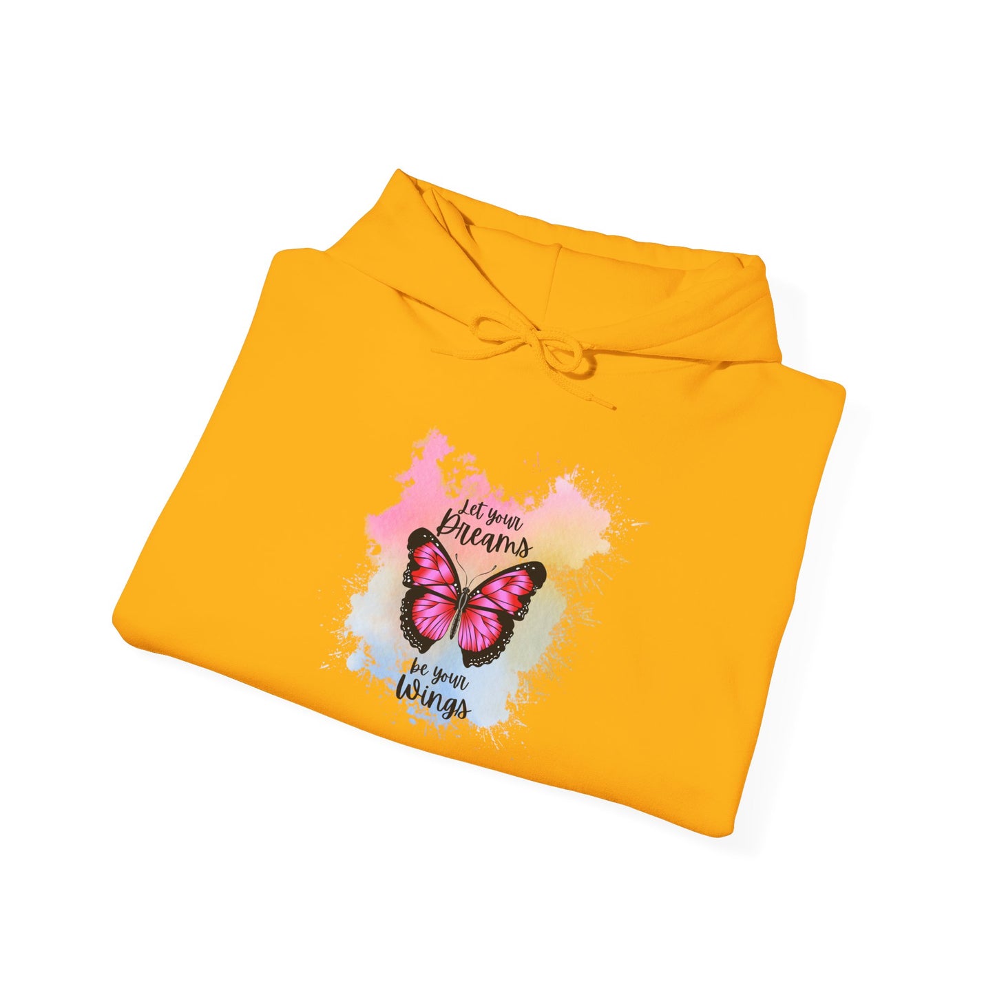 Let Your Dreams Be Your Wings Unisex Hooded Sweatshirt, Cozy Hoodie, Perfect Gift