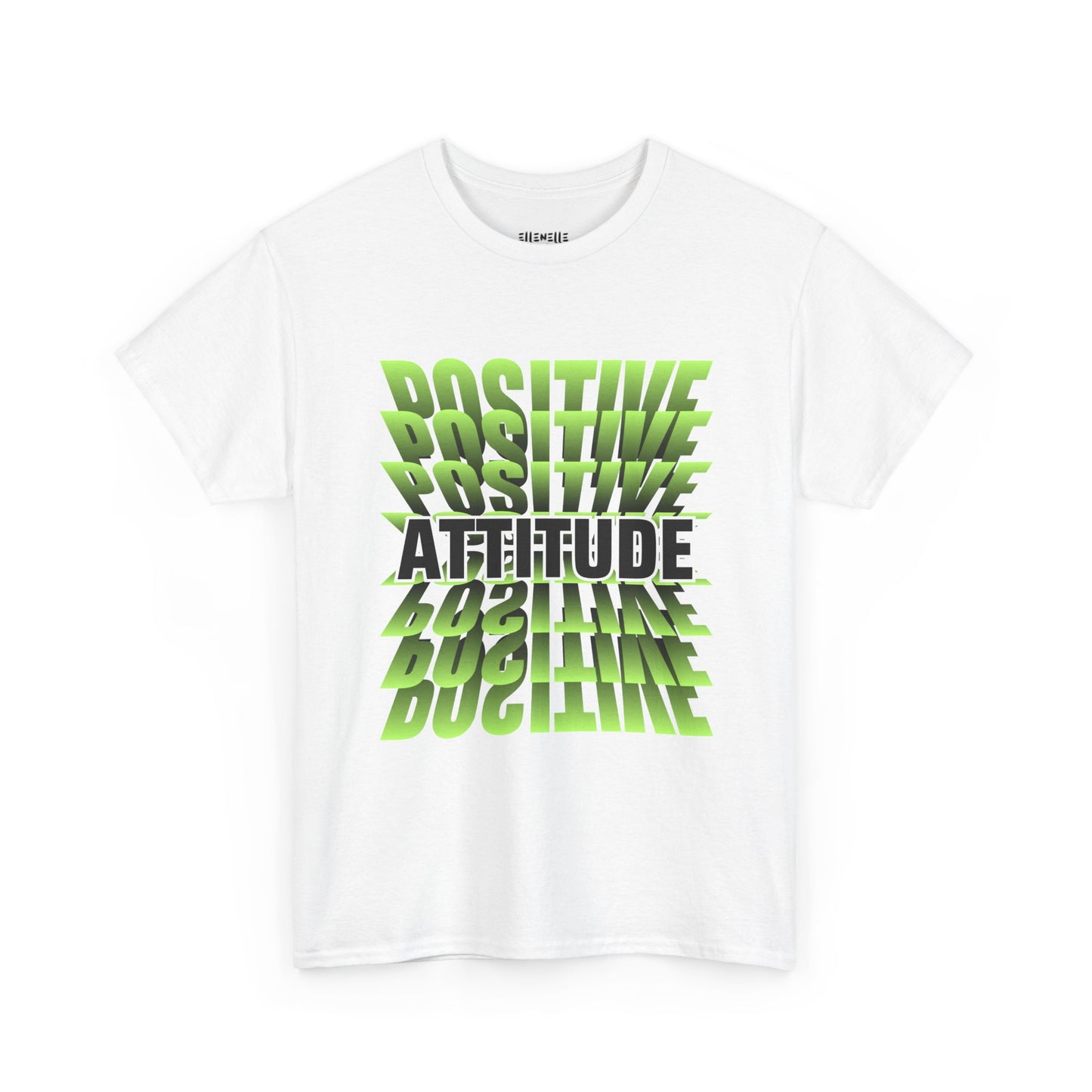 Positive Attitude Empowering Unisex Heavy Cotton Tee, Self-Love T-Shirt, Affirmation Apparel, Gift for Friends, Motivational Clothing