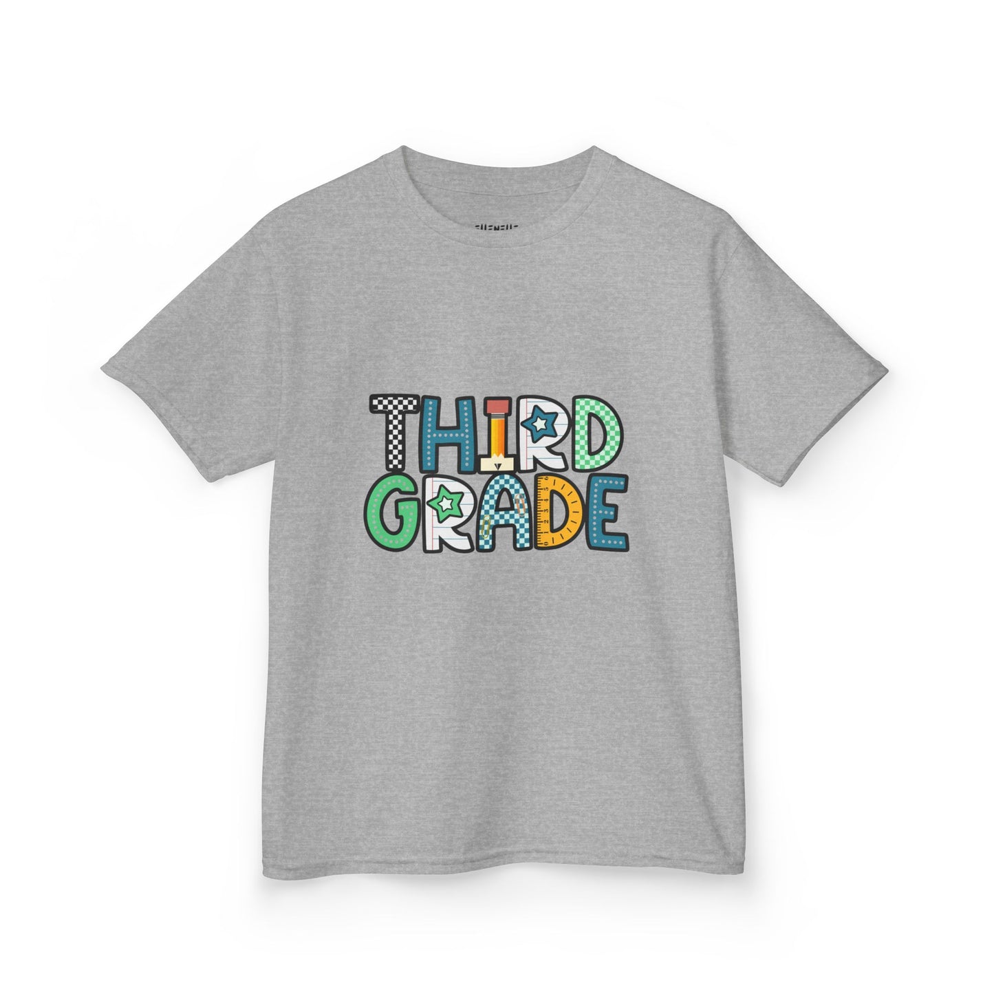 Third Grade T‑Shirt — Blue Back-to-School Tee