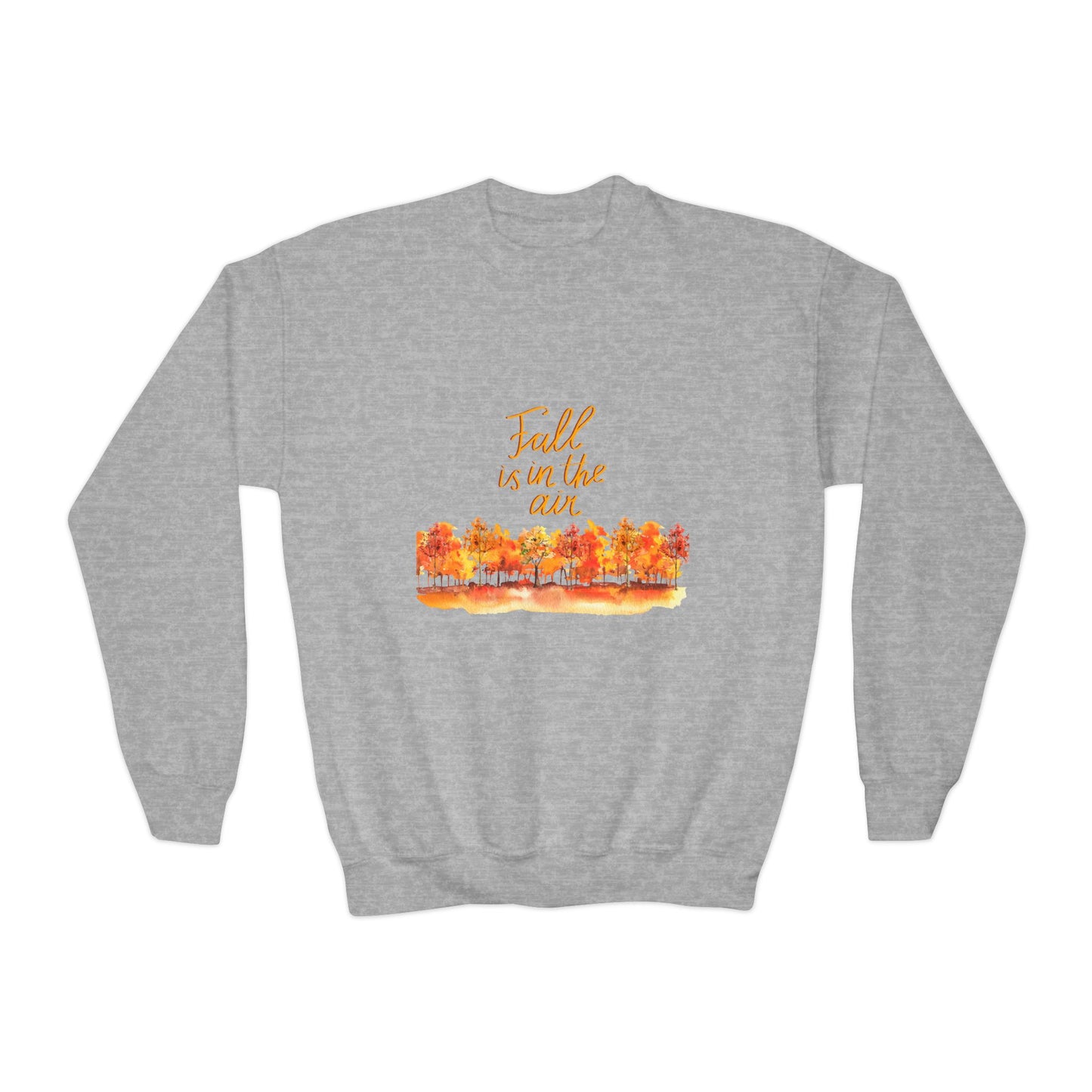 Fall is in the Air Sweatshirt, Youth Fall Crewneck Sweatshirt, Kids Fall Apparel