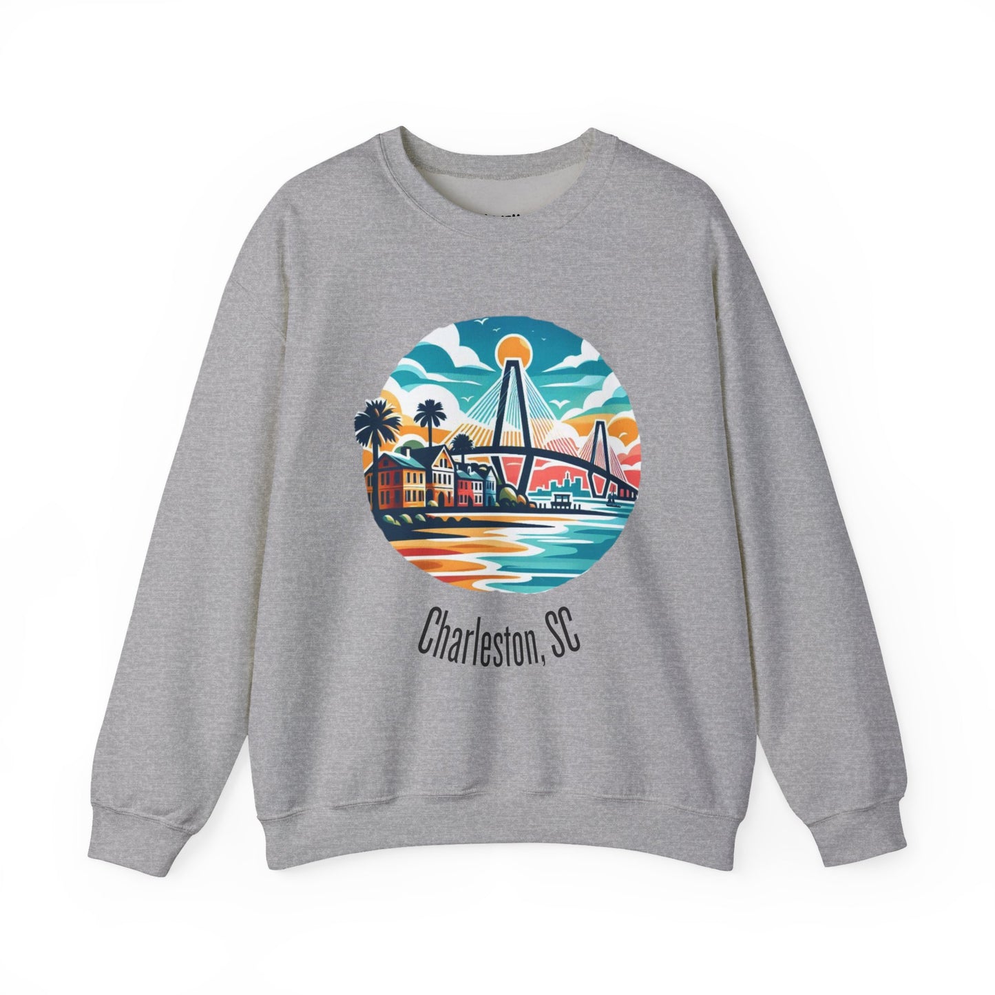 Charleston SC Sweatshirt, Cozy Crewneck, Charleston Gift, Travel Souvenir, Unisex Sweatshirt, Beach Vibes Apparel, Casual Wear
