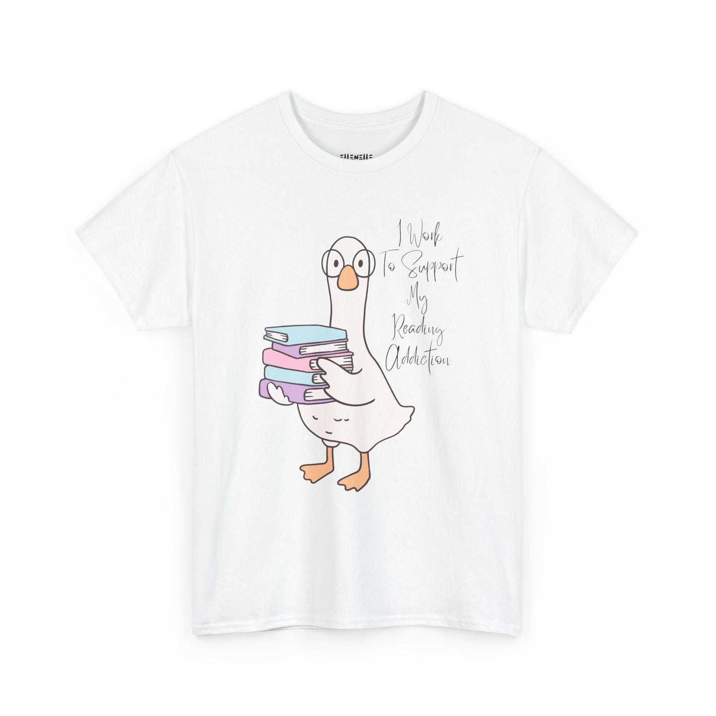 I Work to Support My Reading Addiction T-Shirt, Unisex Tee