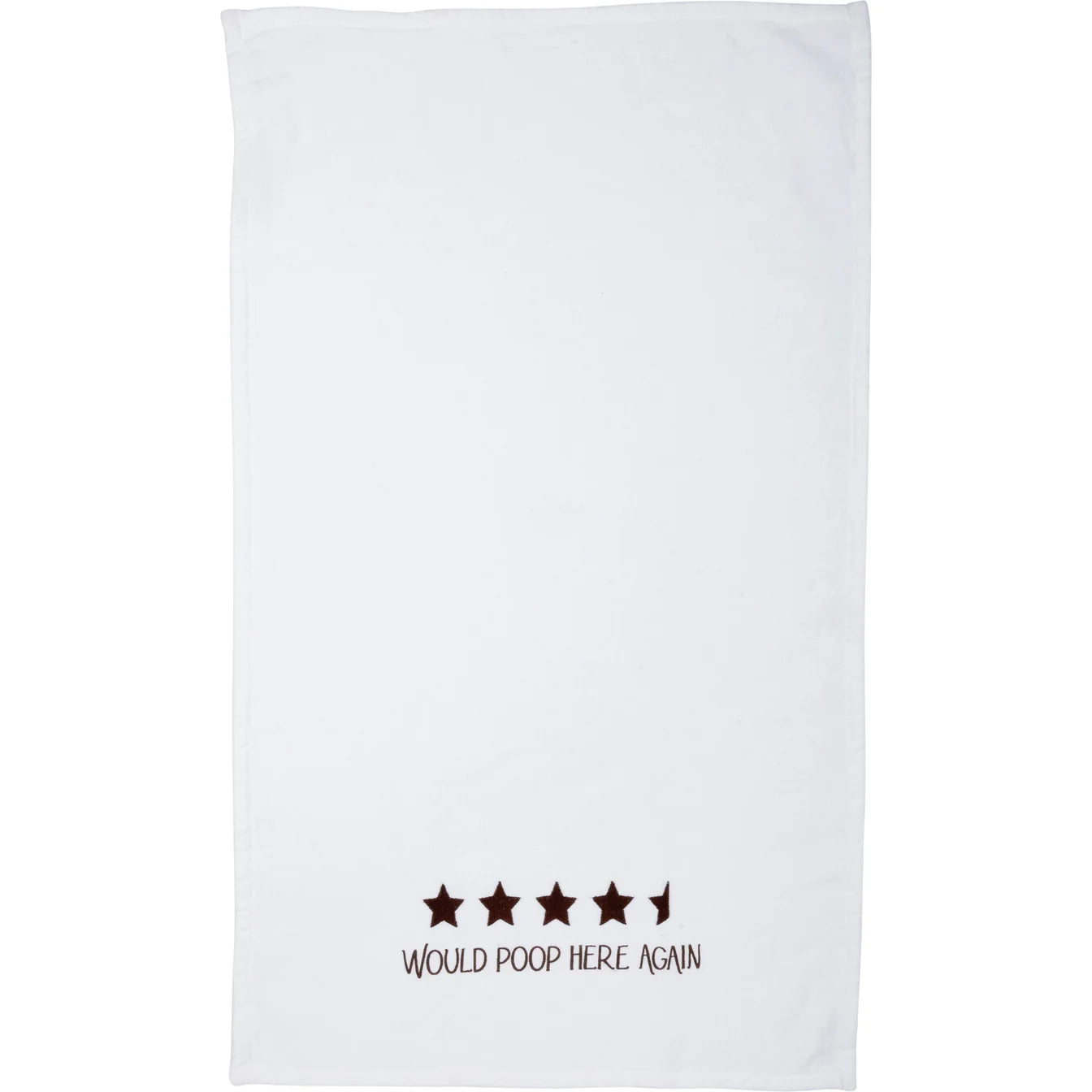 Would Poop Here Again Hand Towel
