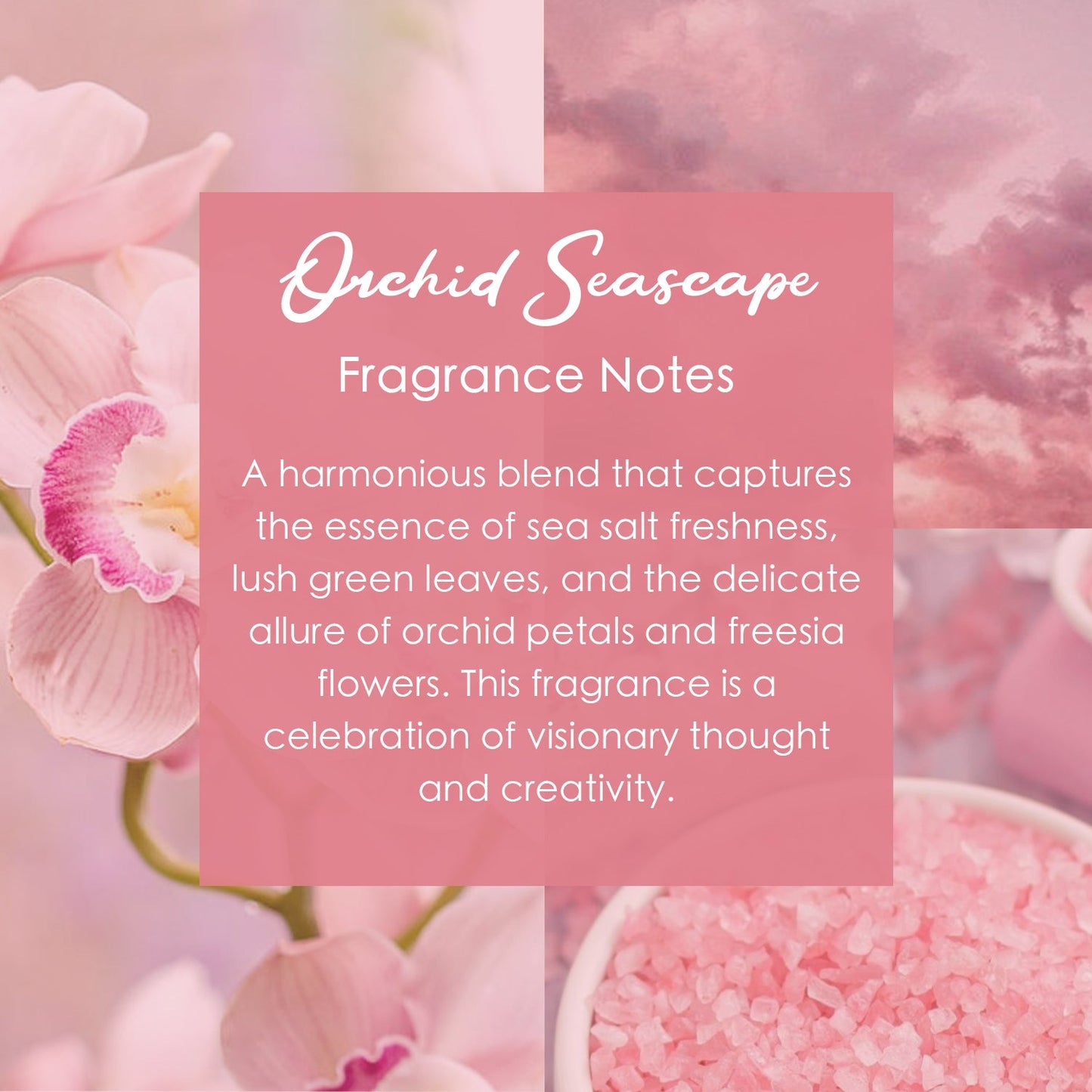 Orchid Seascape Crystal-Enhanced Premium Coconut-Soy Wax Melts