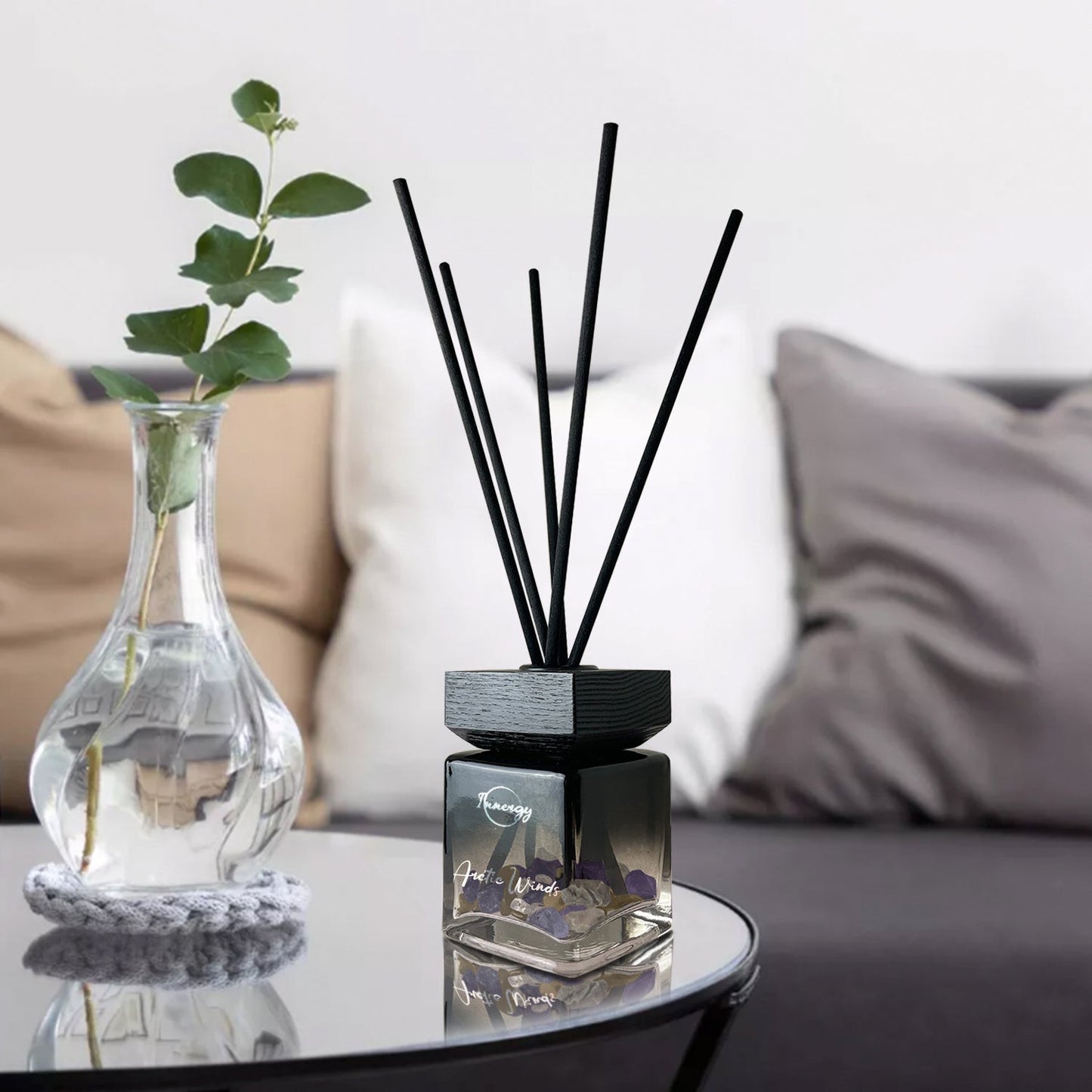 Arctic Winds Crystal-Enhanced Reed Oil Diffuser, 100ml