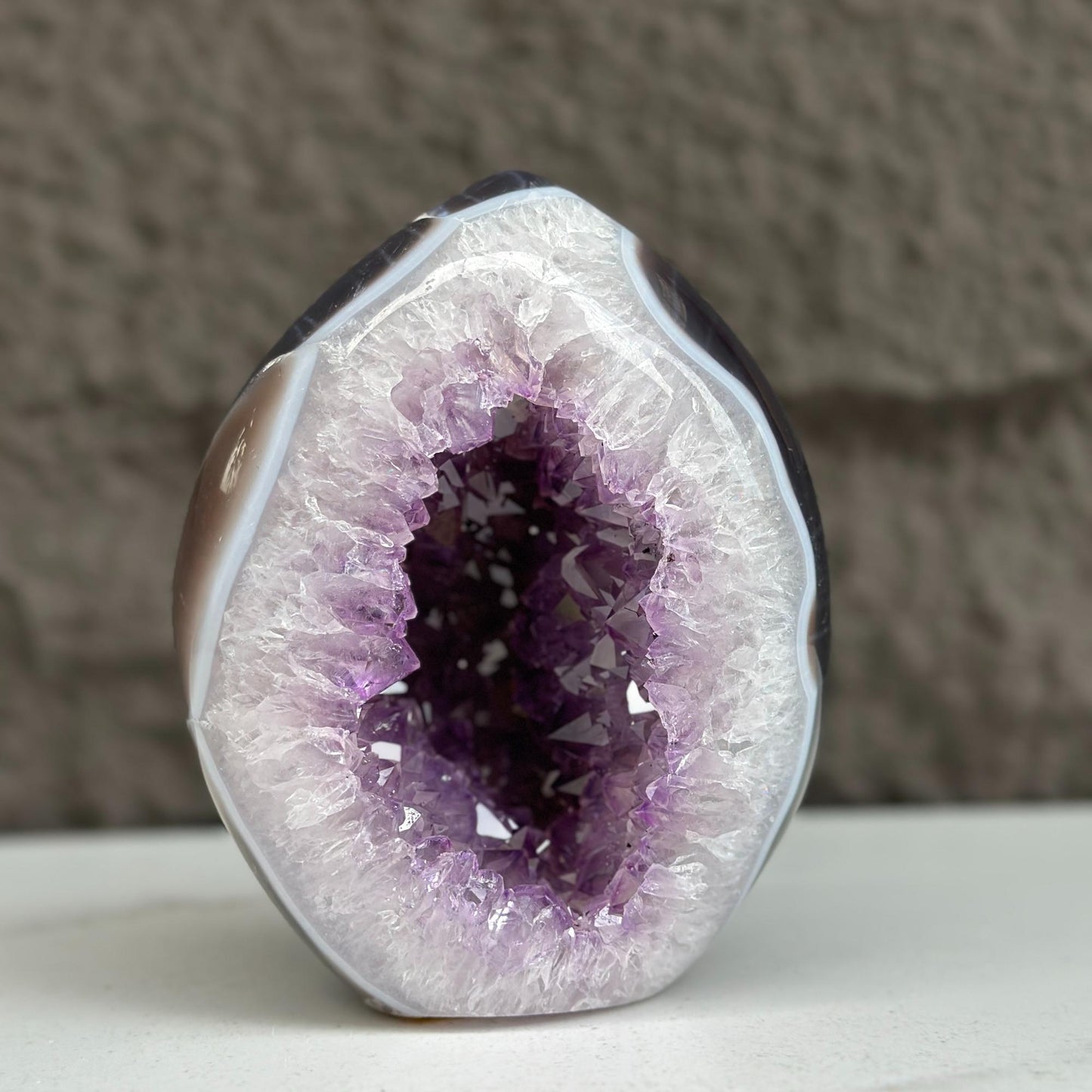 Amethyst Geode With Agate & Quartz