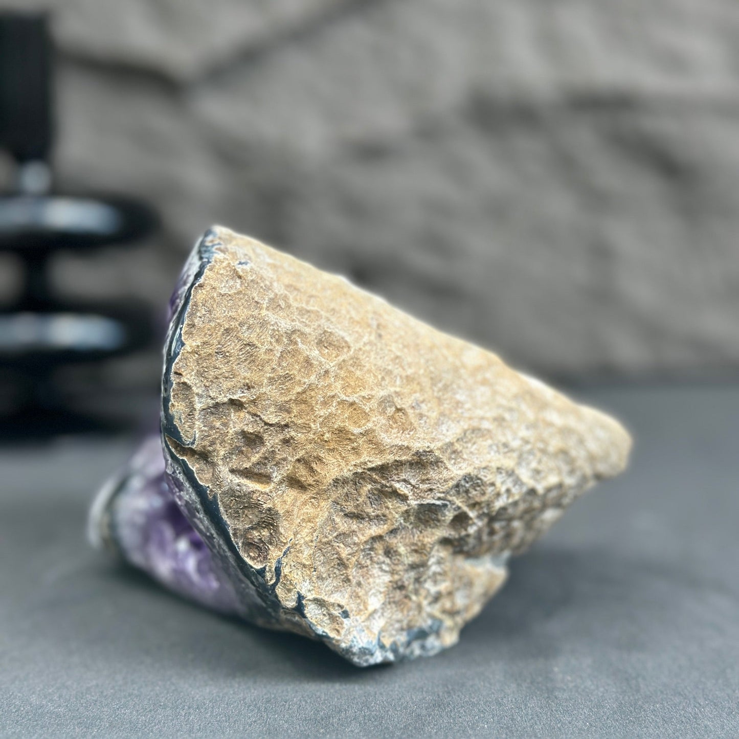 Amethyst precious stone cave