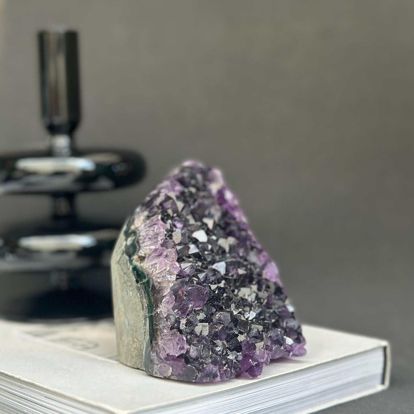 Amethyst raw stone, Cathedral amethyst, large crystal cluster