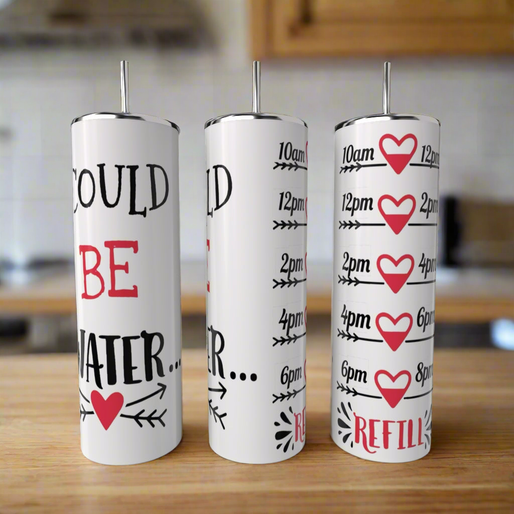 Effing Water 20oz Stainless Steel Tumbler with Reusable Straw and Lid