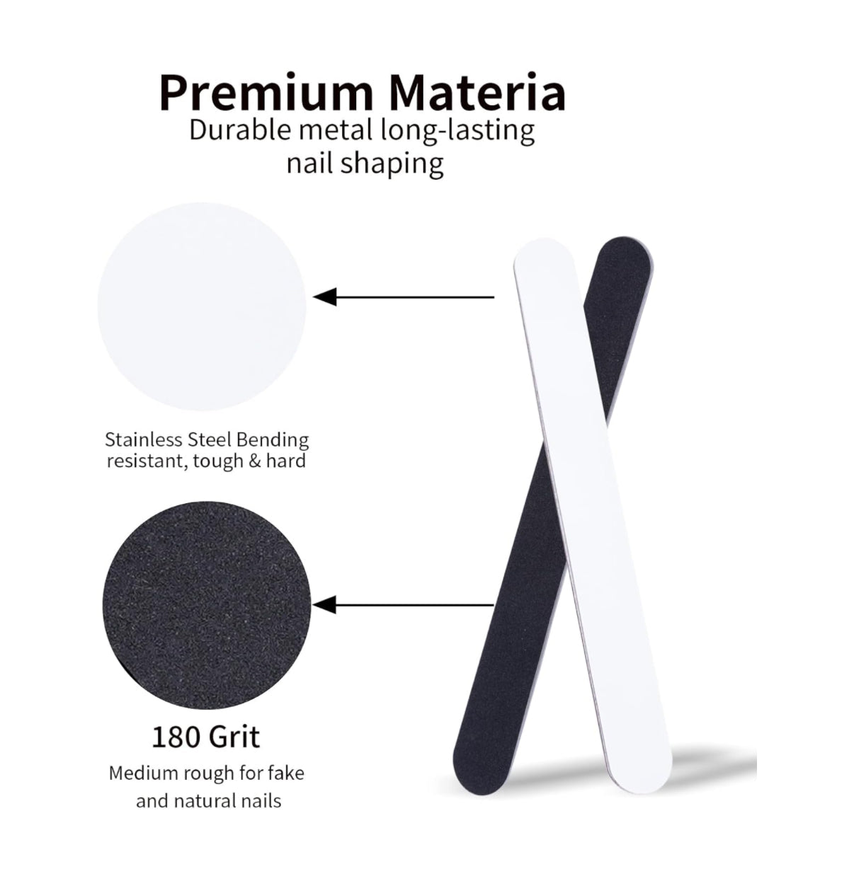 For the Love of Flamingos | 180 GRIT Stainless Steel Nail File Emery Board