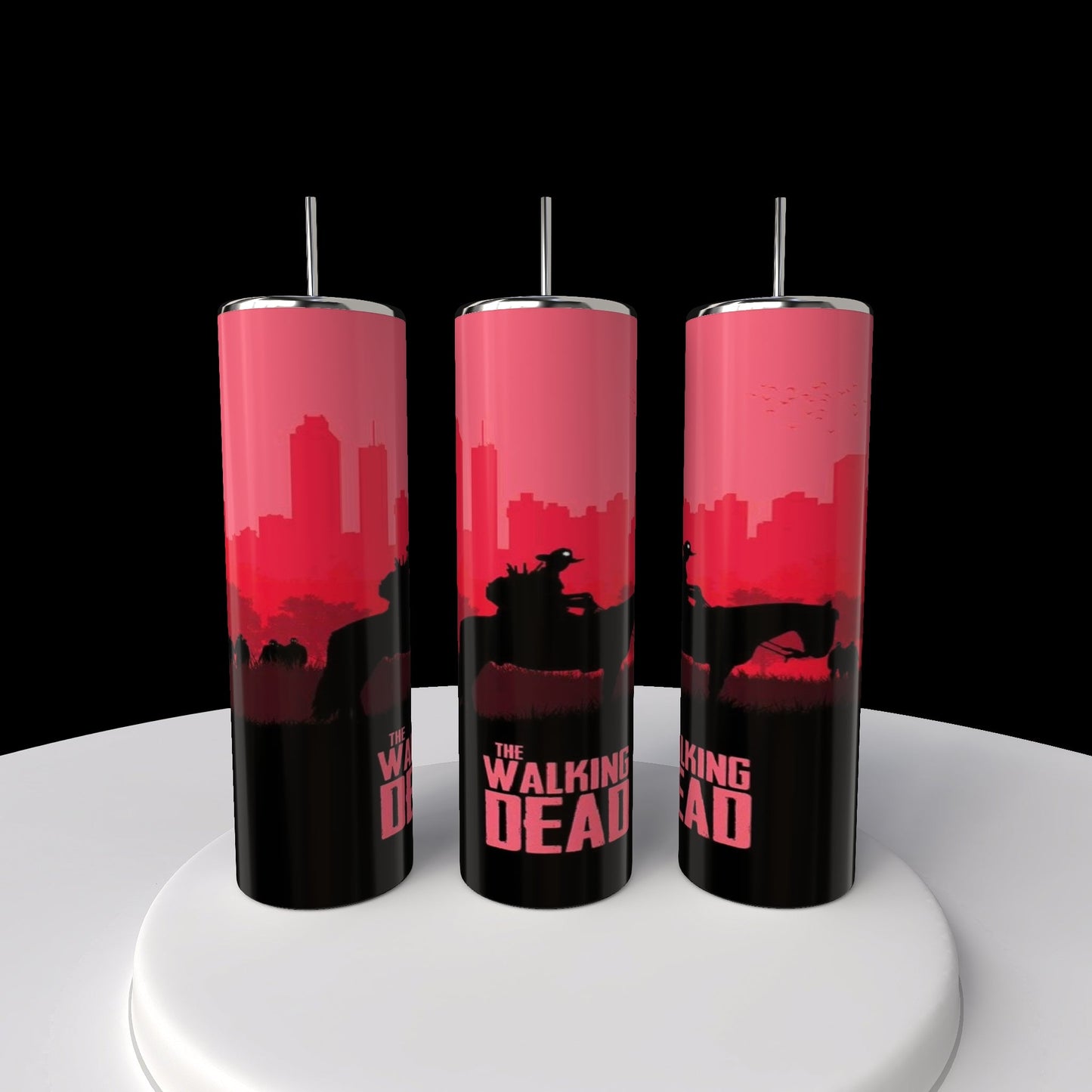 Red | The Walking Dead 20oz Skinny Tumbler