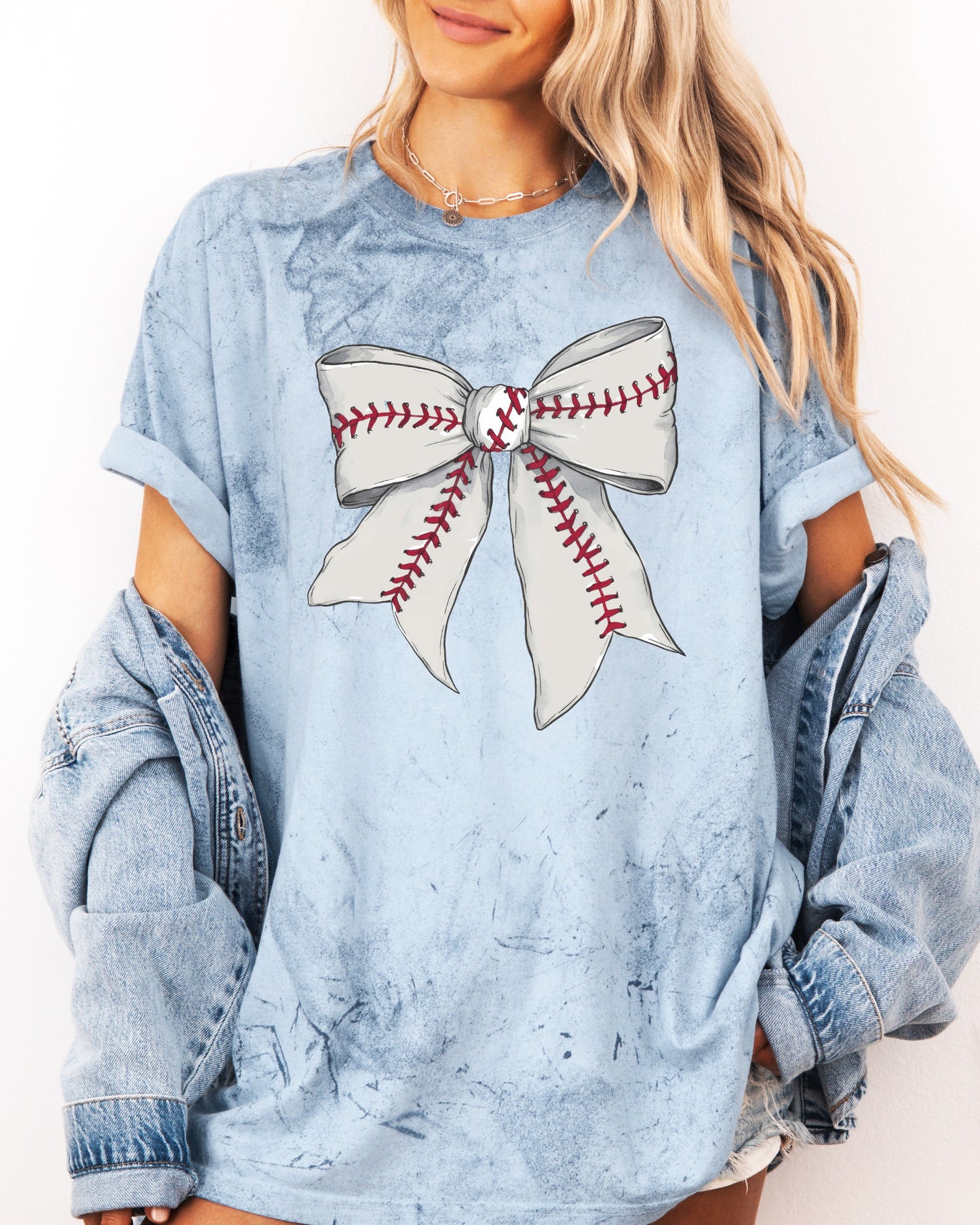 Baseball Ribbon Lover Mom Game Day Comfort Colors Graphic Tees