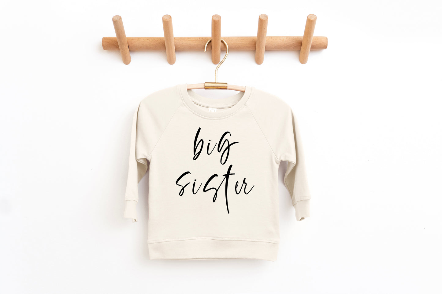 Big Sister Organic Cotton Pullover (Cursive4)