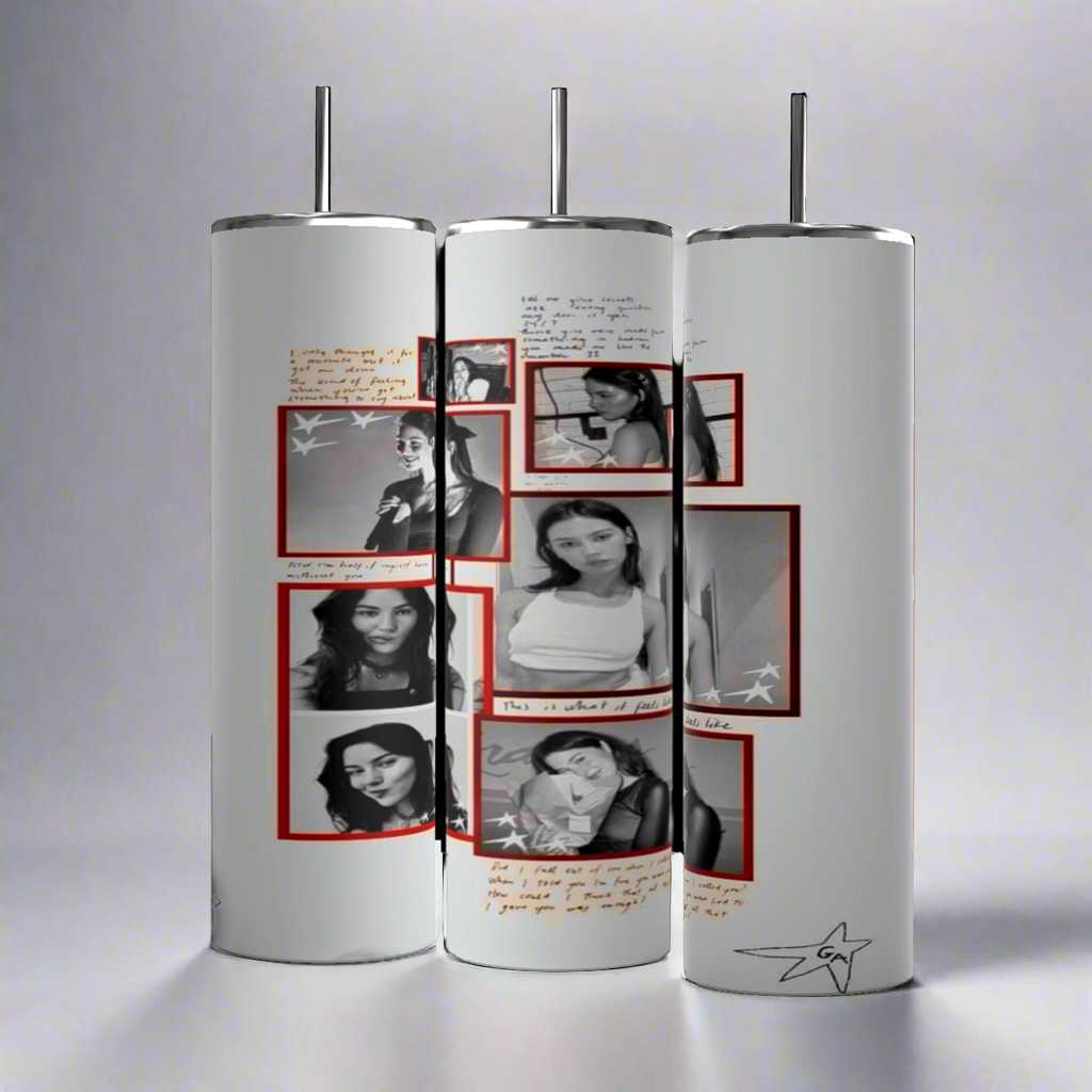 Gracie Abrams Pic Collage 20oz Stainless Steel Tumbler
