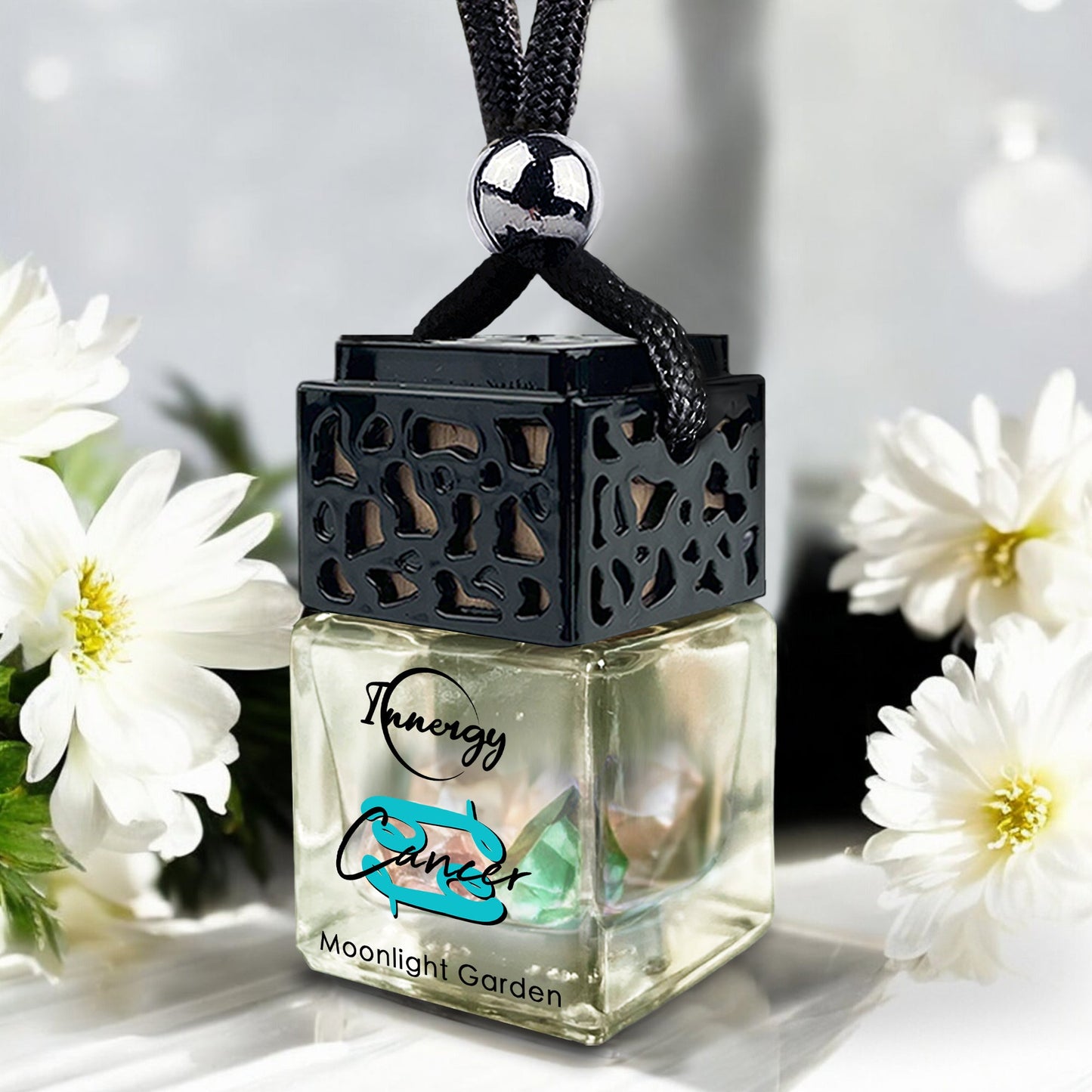 Cancer Zodiac Crystal-Enhanced Oil Diffuser, Car Air Freshener, 8ml