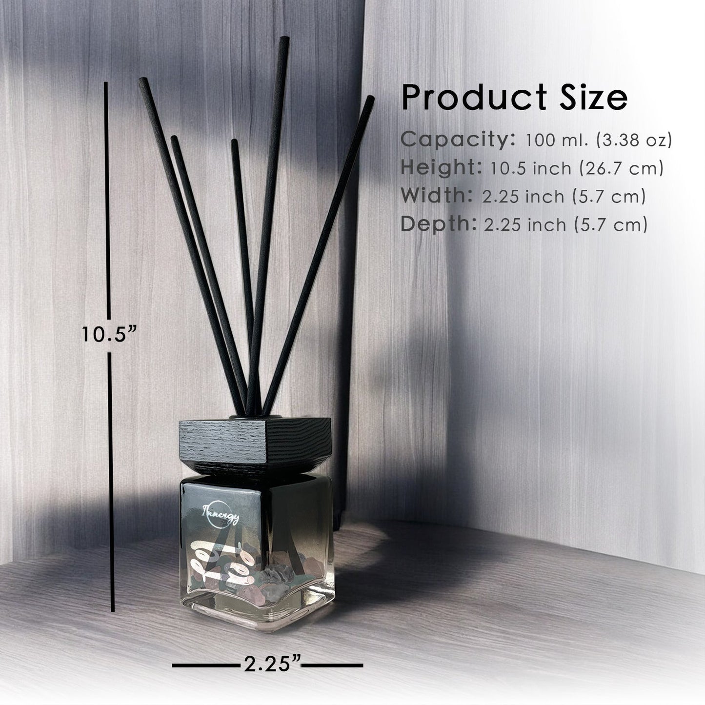 Cancer Zodiac Crystal-Enhanced Reed Oil Diffuser, Moonlight Garden Scent, 100ml