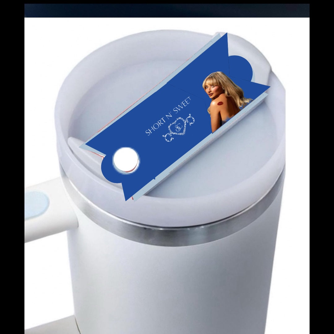 Sabrina Carpenter Short & Sweet Stanley Lid Plate/Topper