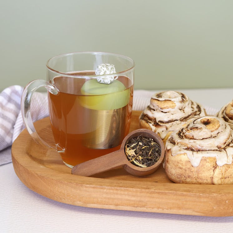 Floating Green Herb Hexagon Tea Infuser - Cute Tea Infuser for Loose Leaf Tea