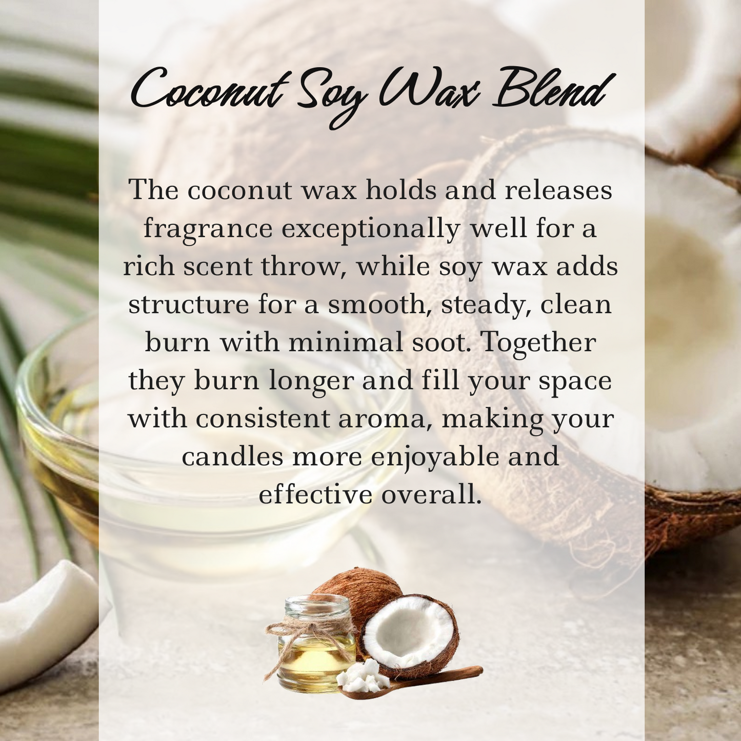 Botanical Gin & Juniper, Premium Coconut-Soy Wax Tea Light Crystal Candle, 1oz