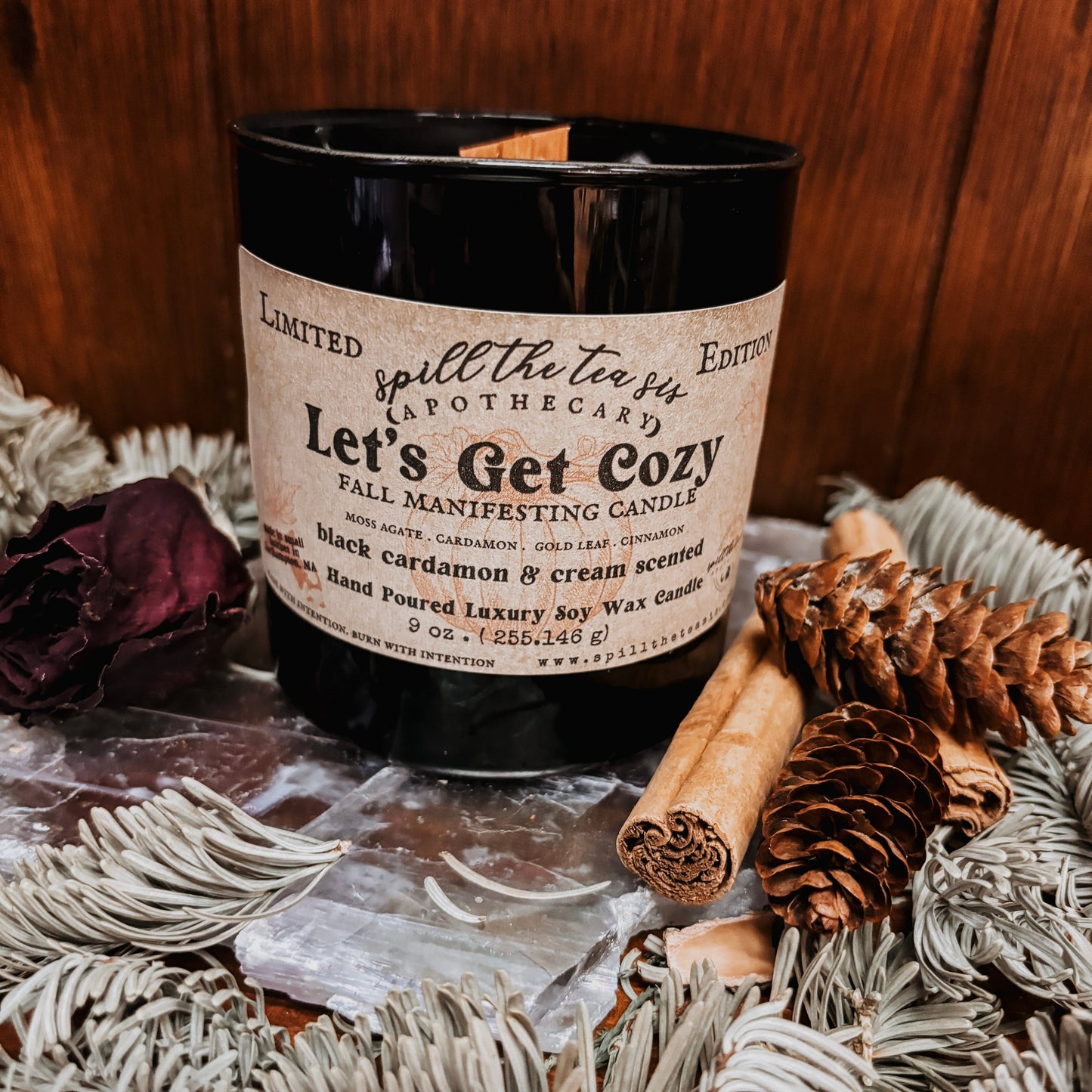 Let’s Get Cozy Intention Candle | Warm Spiced Soy Candle