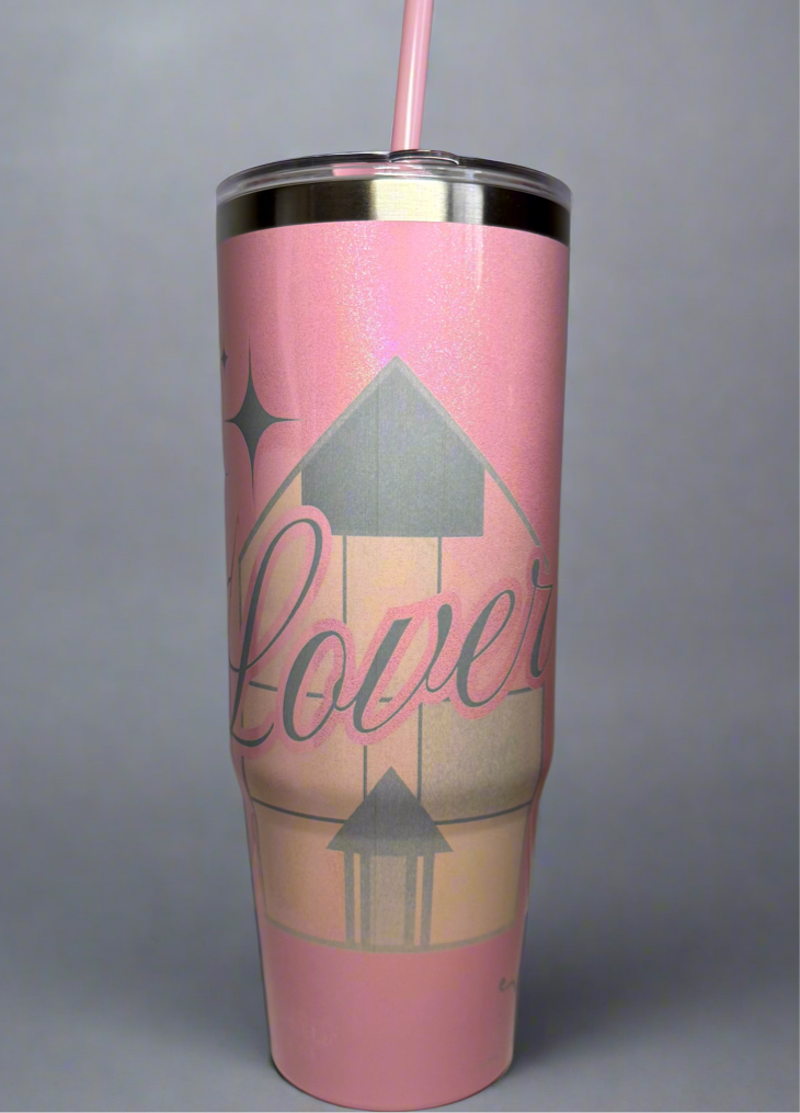 40oz Engraved Love-r Shimmer Tumbler