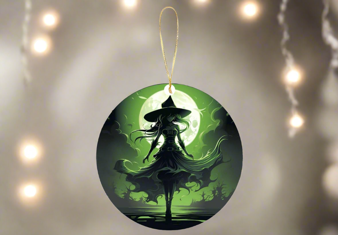 Wicked Witch Ceramic Tree Ornament