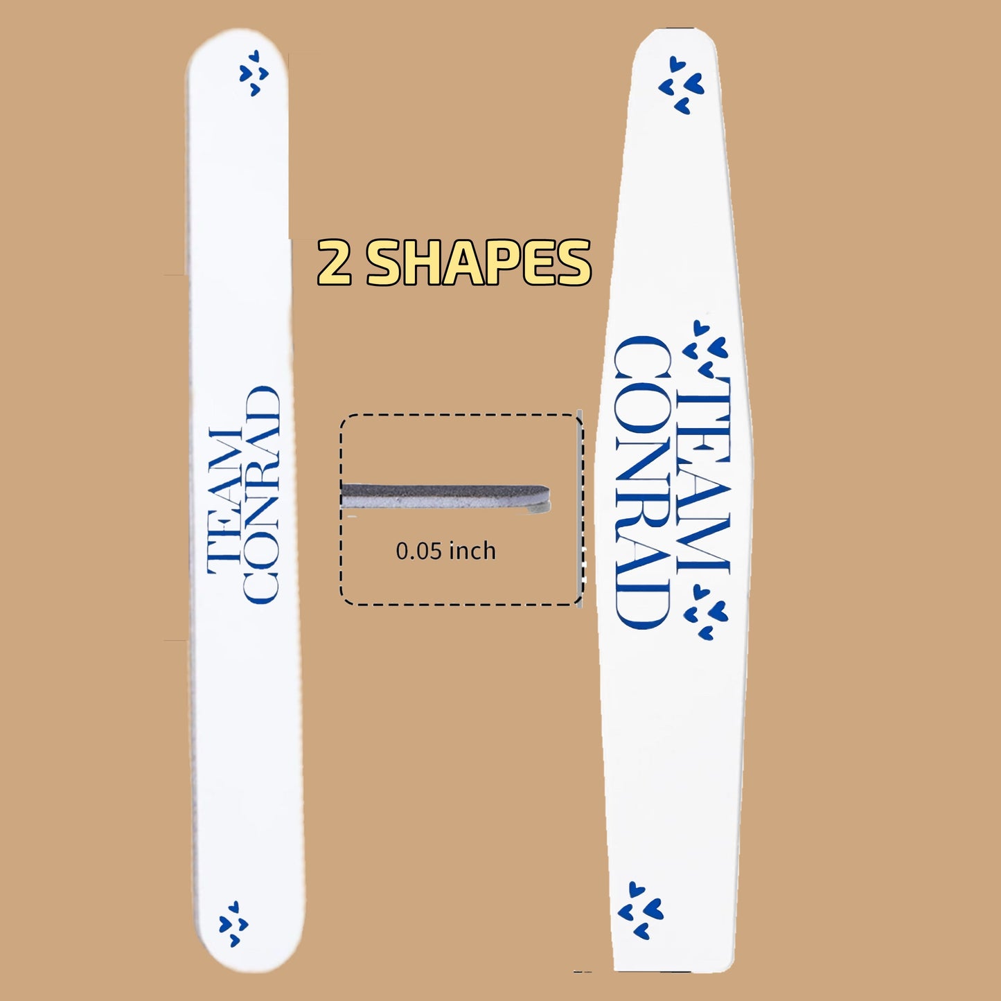2pk Team Conrad 180 Grit Nail File