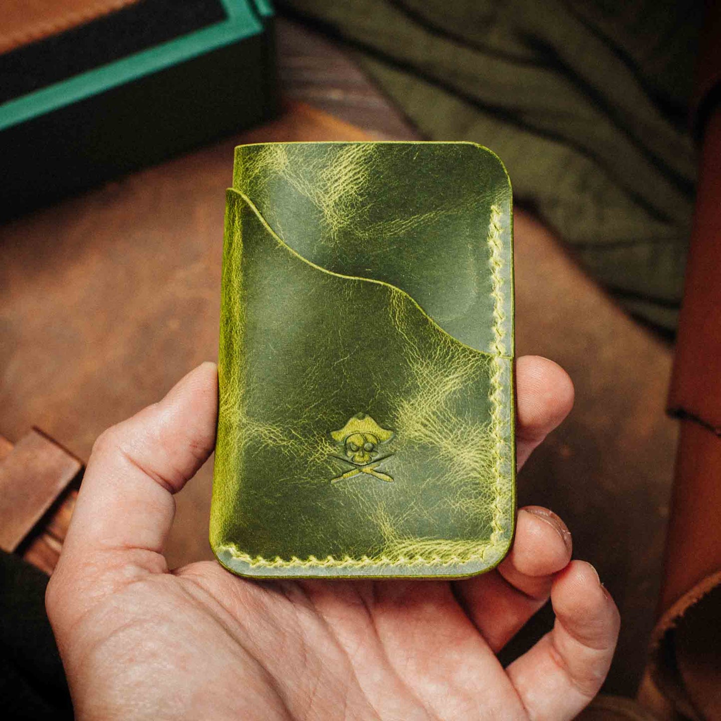 Pirate Goods Venturer v2 Slim Wallet – Minimalist Leather EDC Card Holder