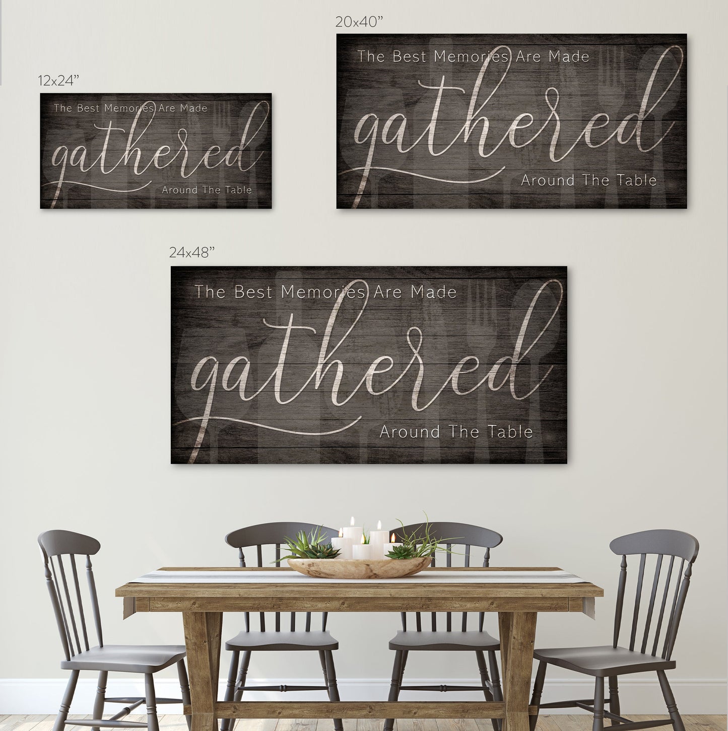 The Best Memories are Made Gathered Around the Table Sign