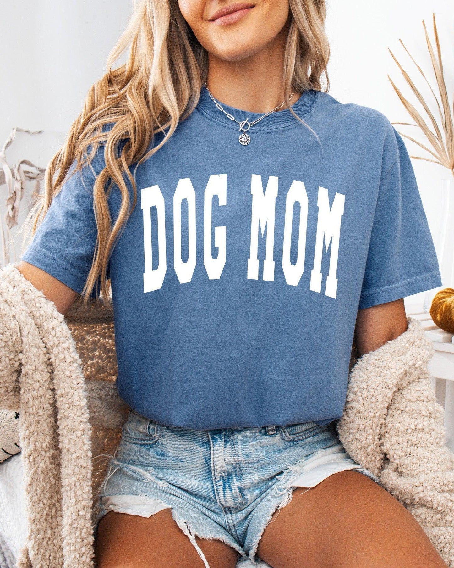Dog Mom Comfort Colors Garment Dyed T Shirt
