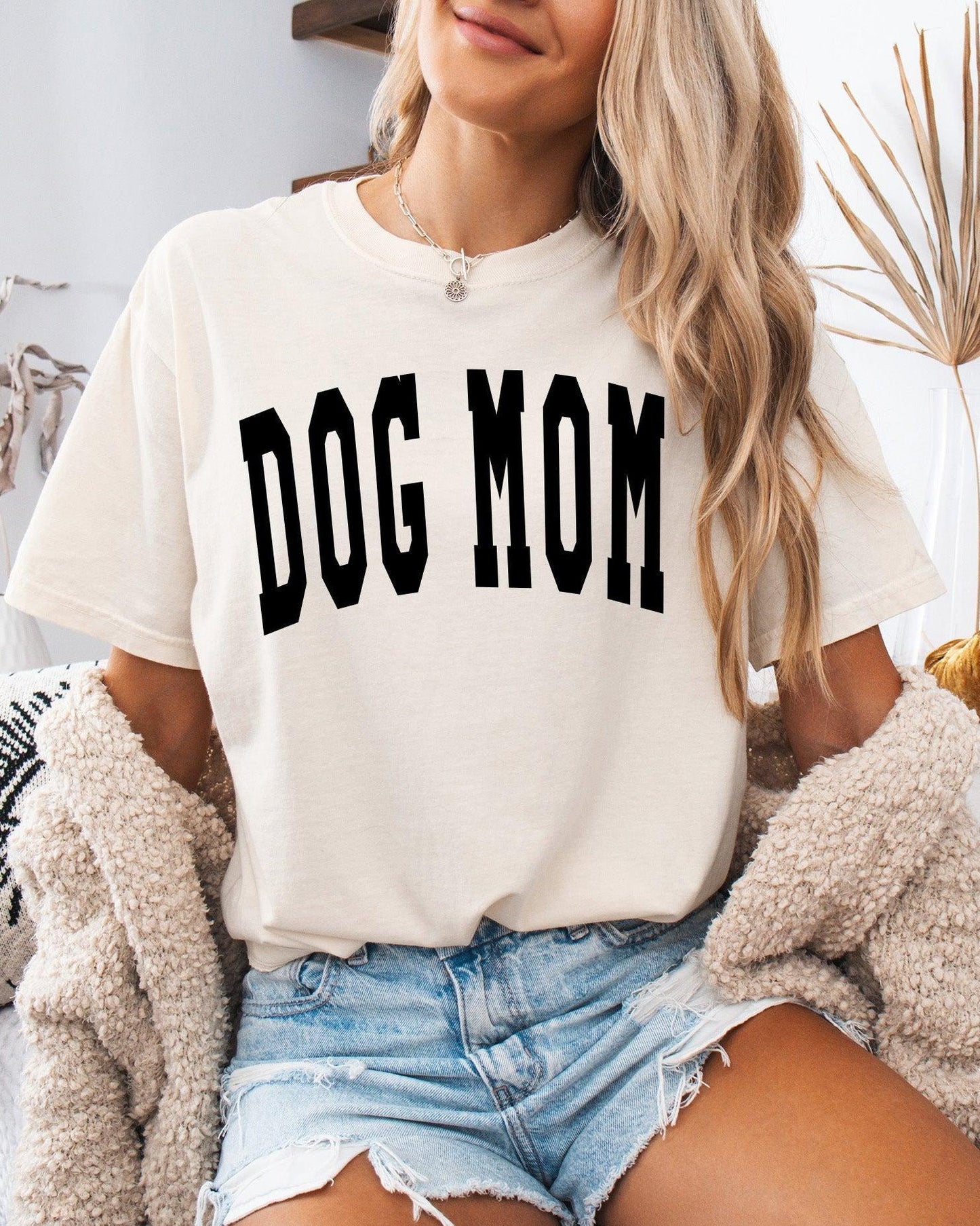 Dog Mom Comfort Colors Garment Dyed T Shirt